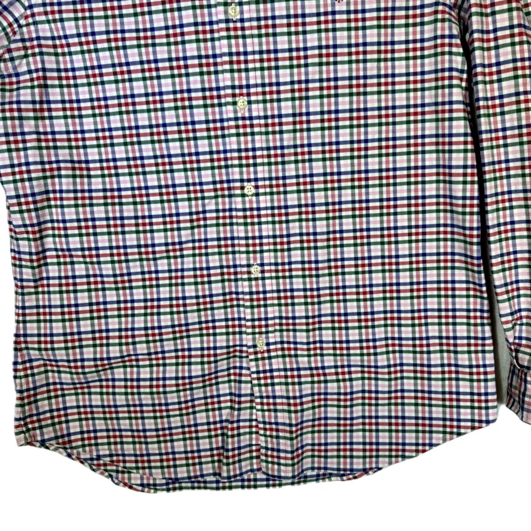 Polo Ralph Lauren Ralph Lauren Polo Shirt Men XL Red & Black Plaid 100% Cotton Long Sleeve Button-Up Casual Size US XL / EU 56 / 4 - 3 Thumbnail