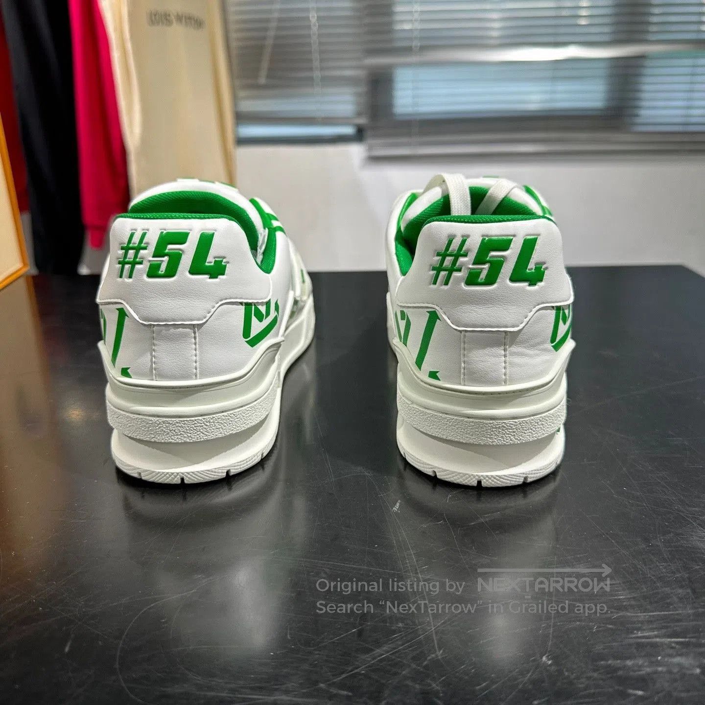 Louis Vuitton Louis Vuitton Trainer White Green Sneakers. Size US 8.5 / EU 41-42 - 3 Thumbnail
