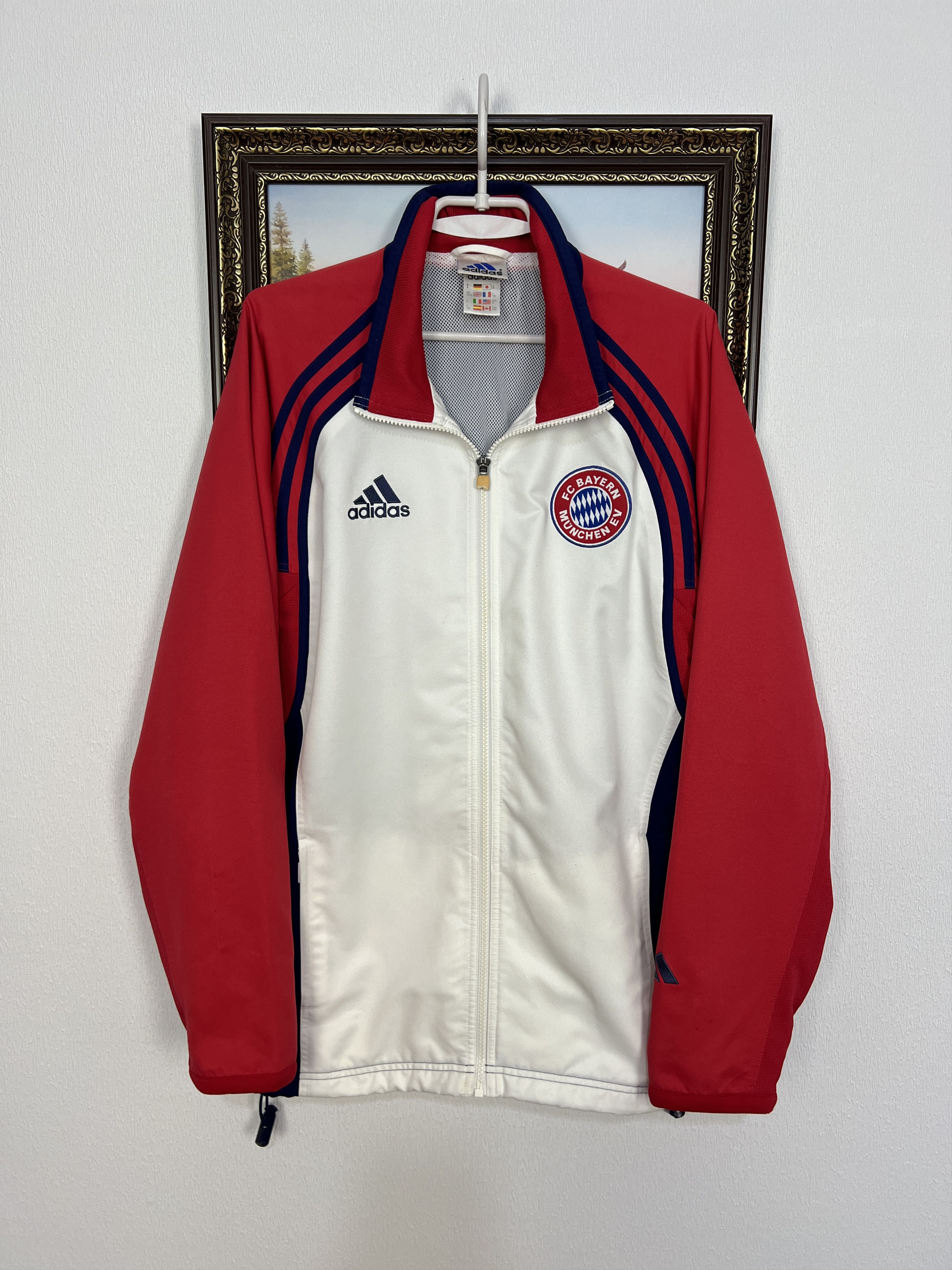 Adidas Vintage 90's Bayern Munich Football Jacket Soccer Track Top Size US M / EU 48-50 / 2 - 1 Thumbnail