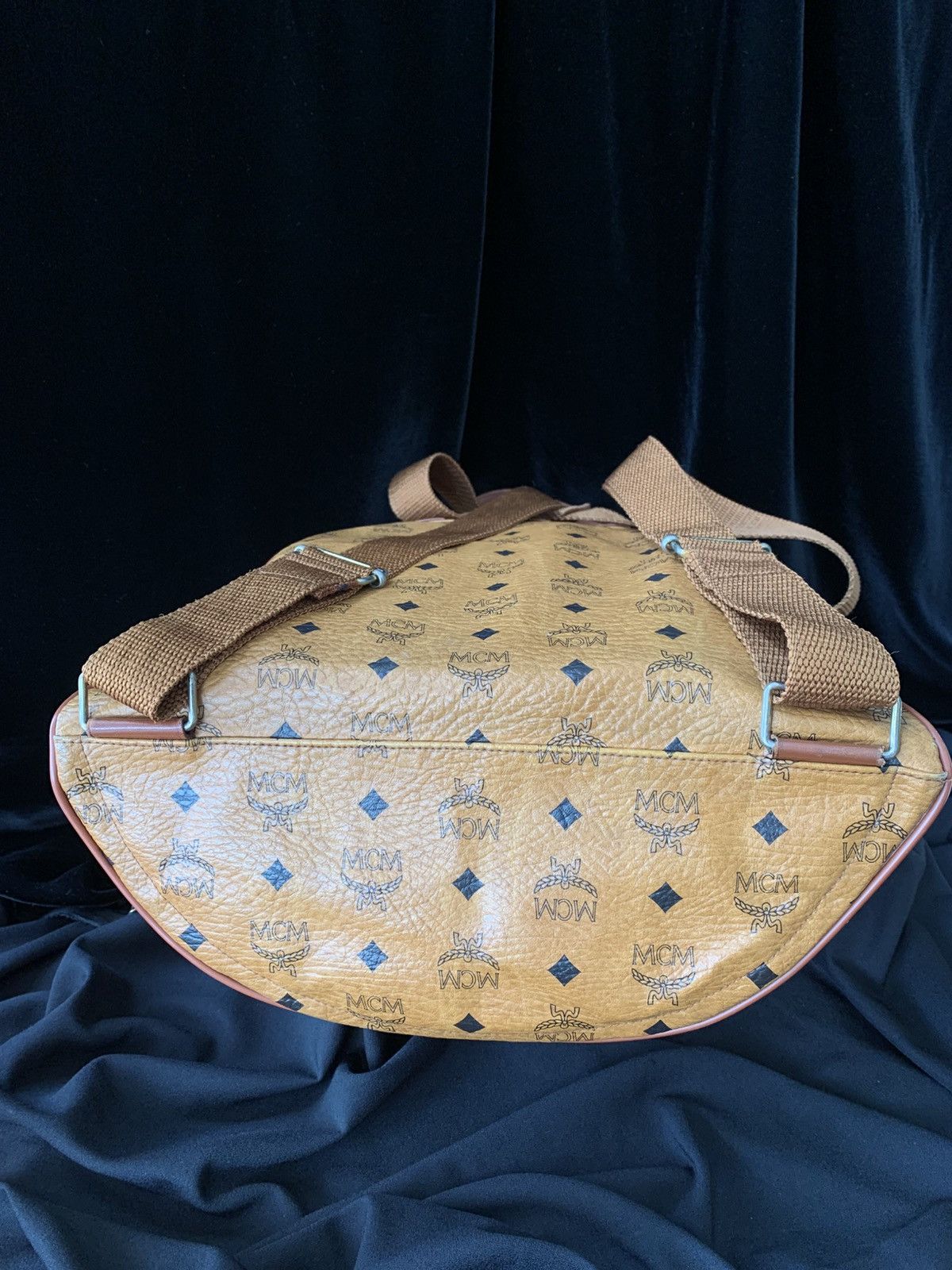 MCM × Vintage VINTAGE MCM VISETOS COGNAC MONOGRAM LEATHER BACKPACK Size ONE SIZE - 8 Thumbnail