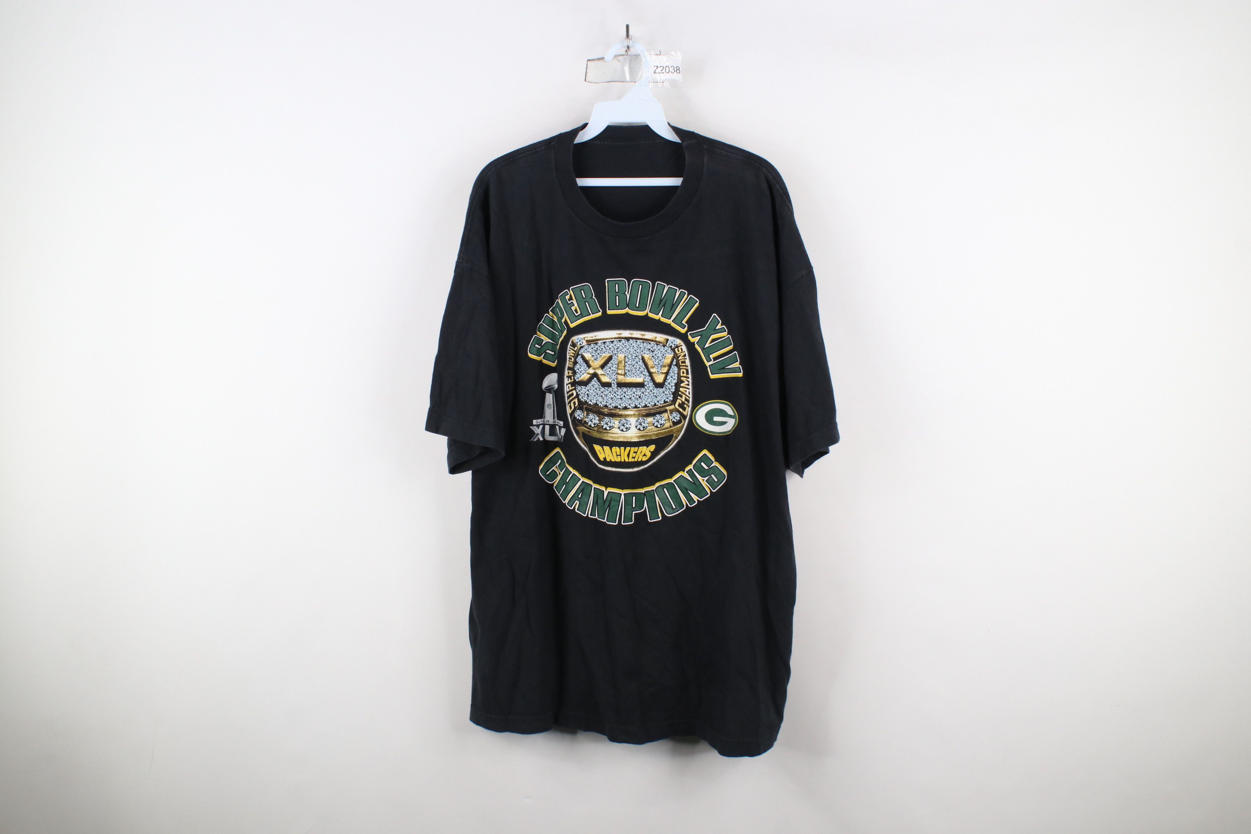 Vintage Vintage Y2K Champs Green Bay Packers Football T-Shirt Size US XXL / EU 58 / 5 - 1 Thumbnail