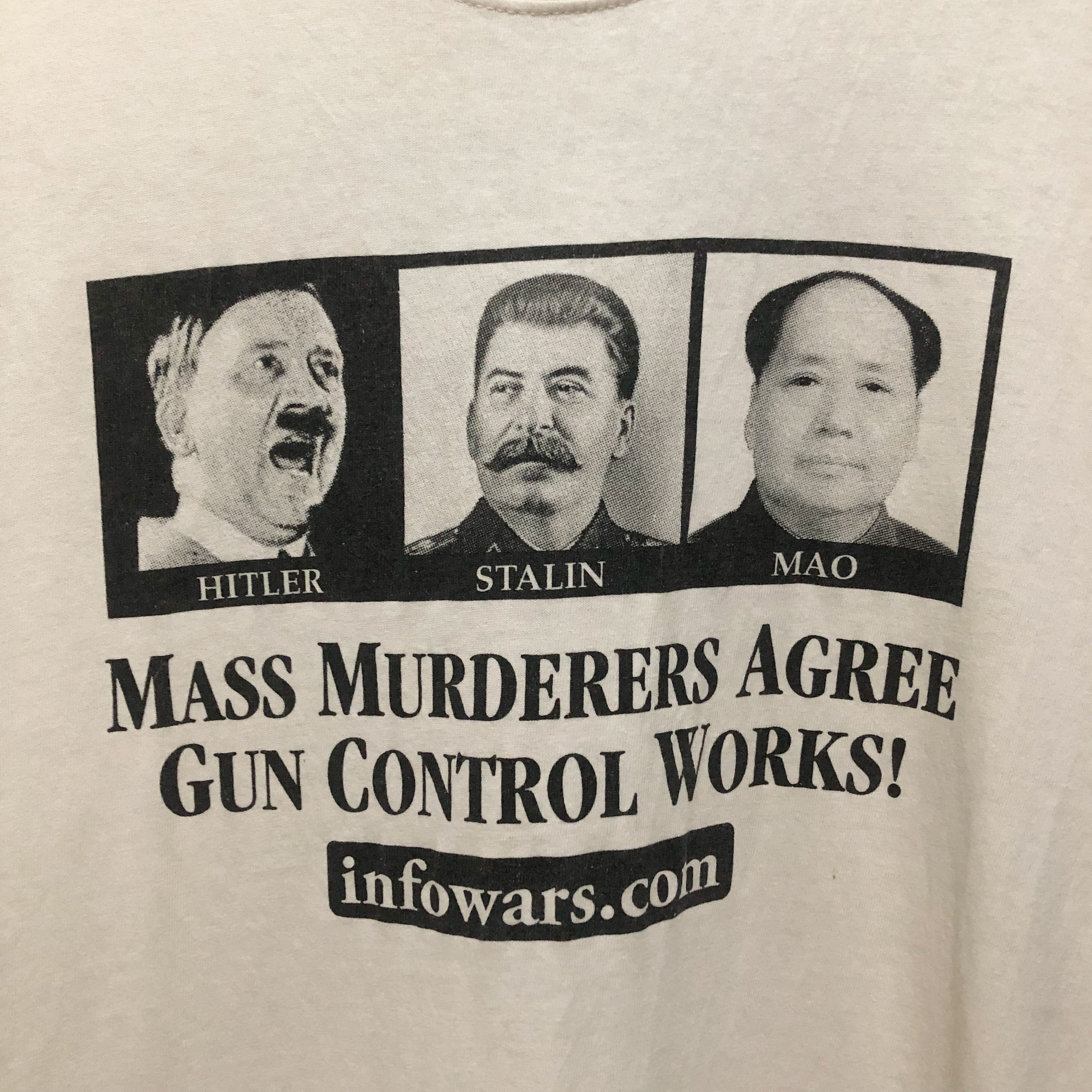 Vintage RARE Vintage Mass Murderers Agree Gun Control Works! T-Shirt Size US M / EU 48-50 / 2 - 5 Thumbnail