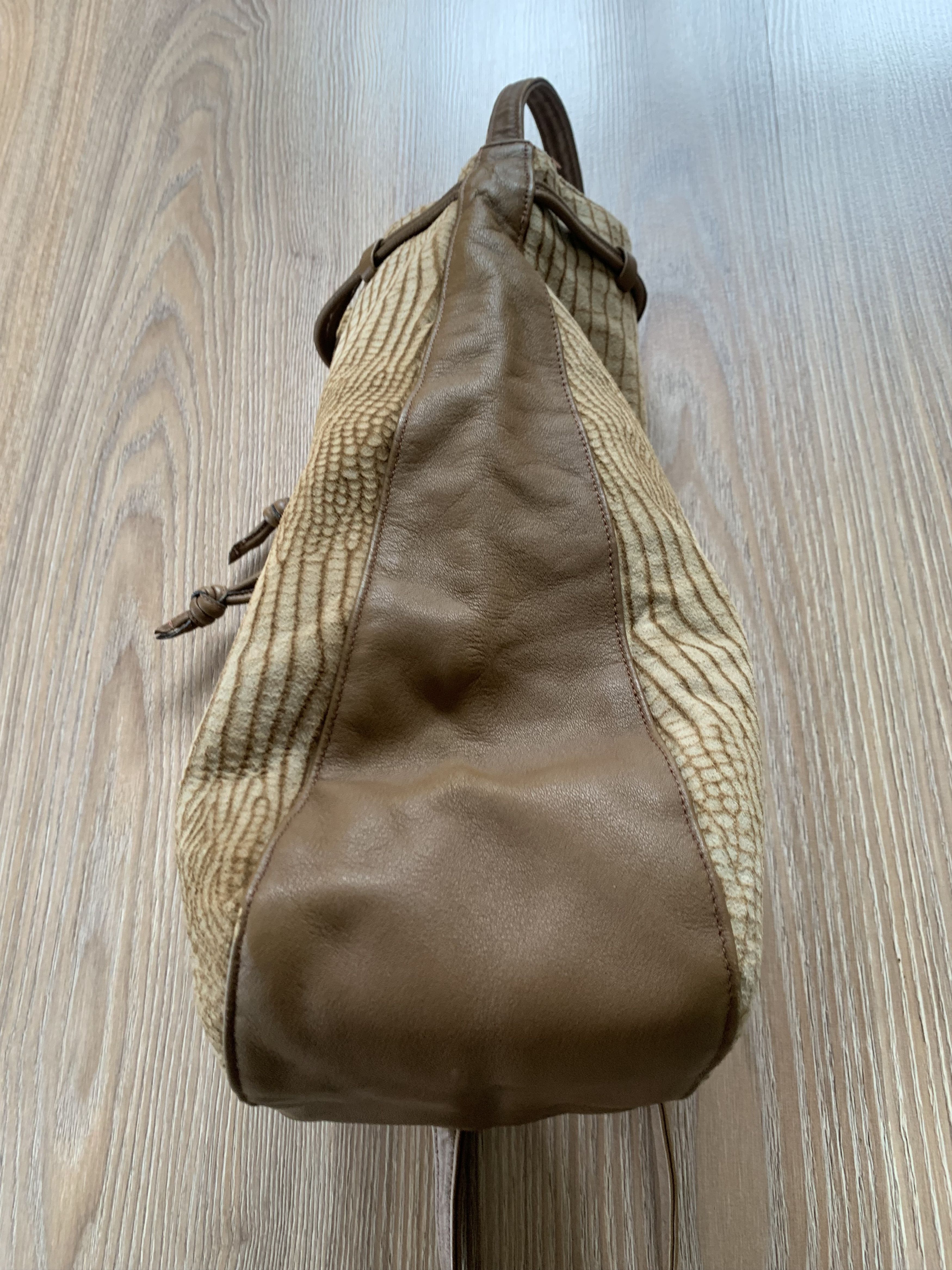 Other Rare Vintage Castioni Lizard Suede Crossbody Drawstring Bag Size ONE SIZE - 5 Thumbnail