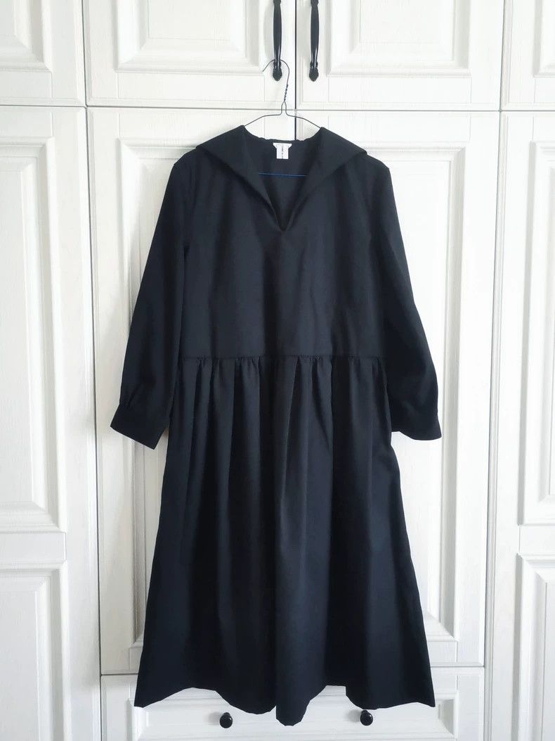 Comme des Garcons Comme Des Garcons Navy Neck Dress Size XS / US 0-2 / IT 36-38 - 2 Thumbnail