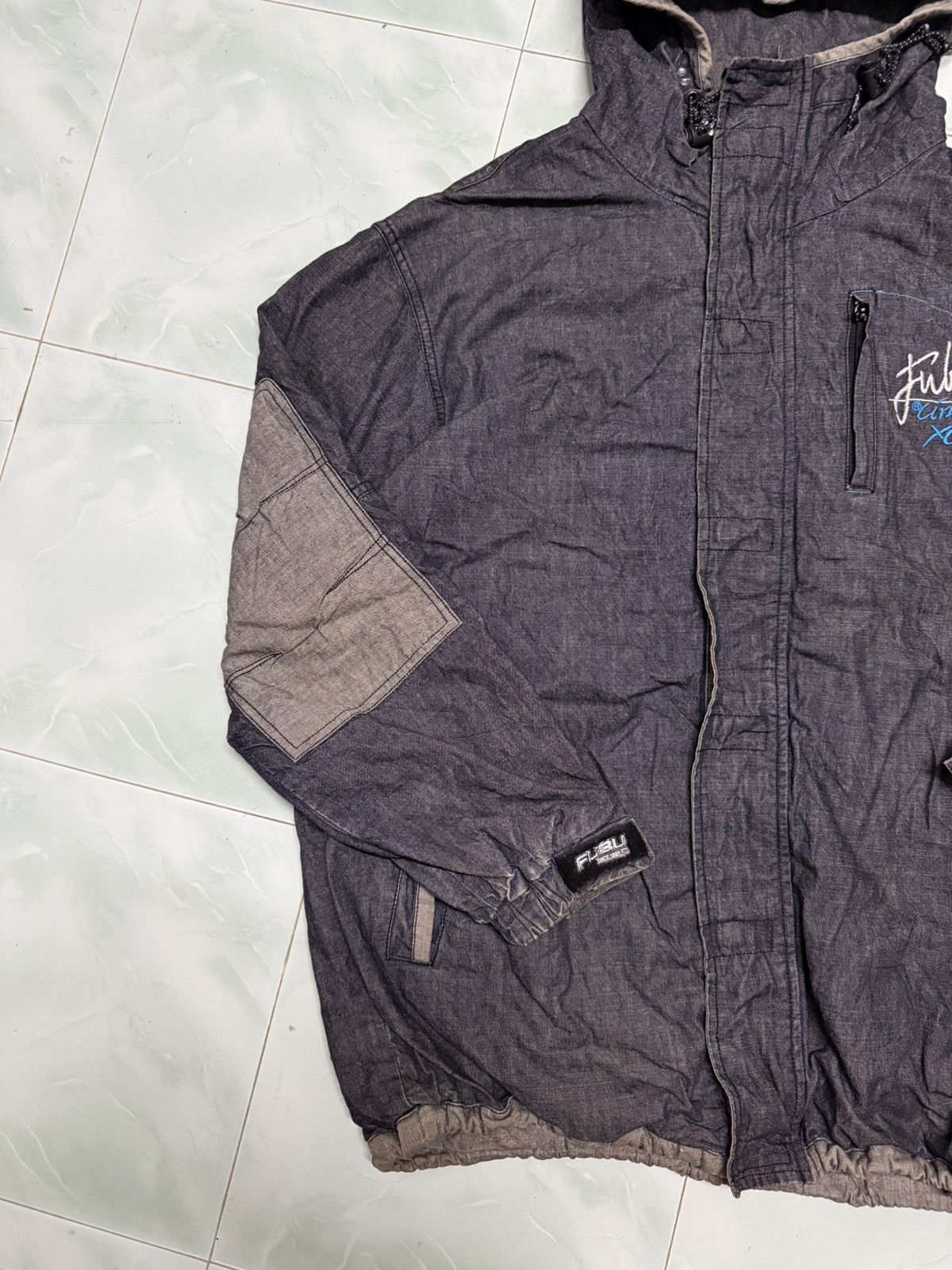 Fubu Fubu Denim Hoodie Jacket Size US L / EU 52-54 / 3 - 3 Thumbnail