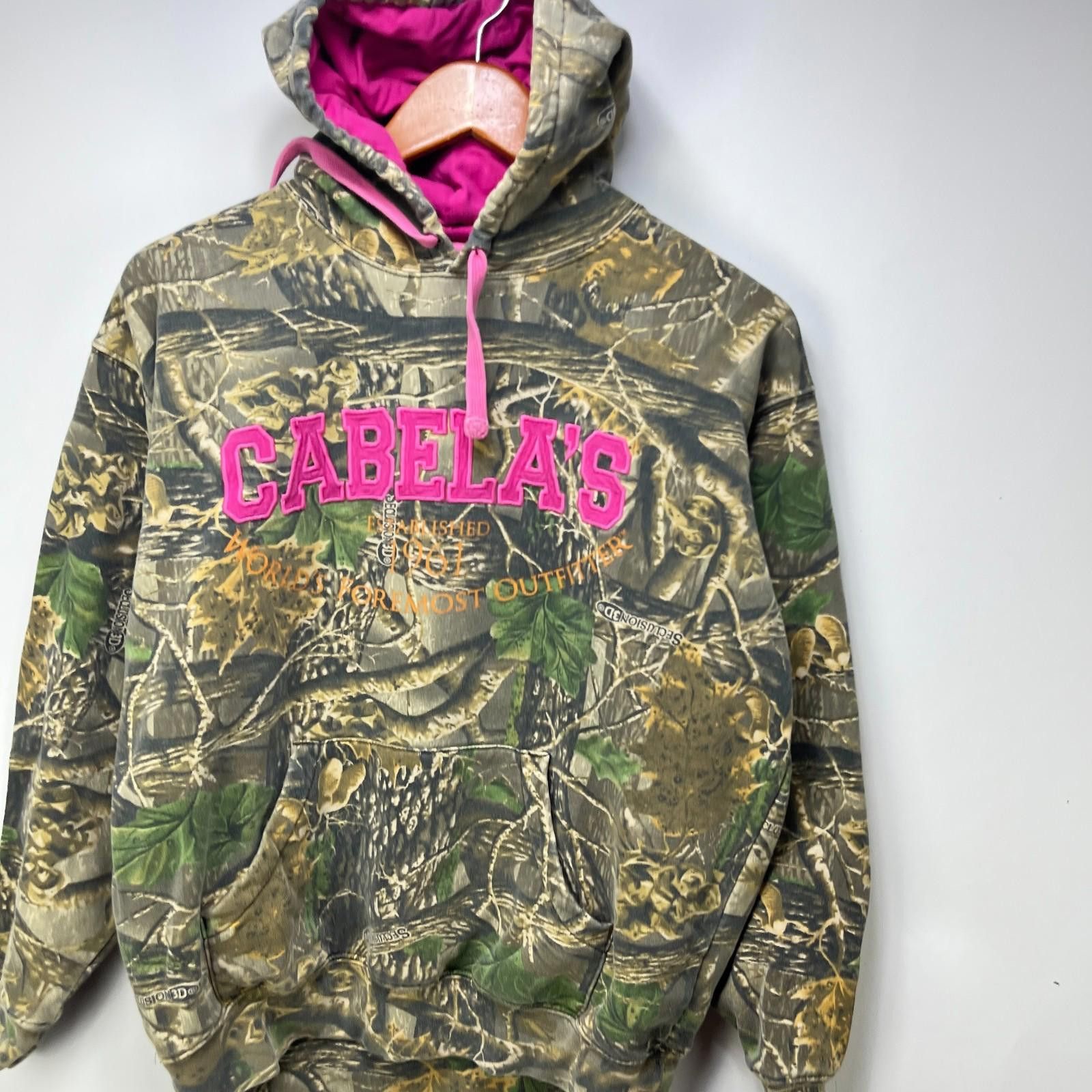 Cabelas Vintage Realtree Camo Cabelas Hoodie Womens Medium Size ONE SIZE - 2 Thumbnail