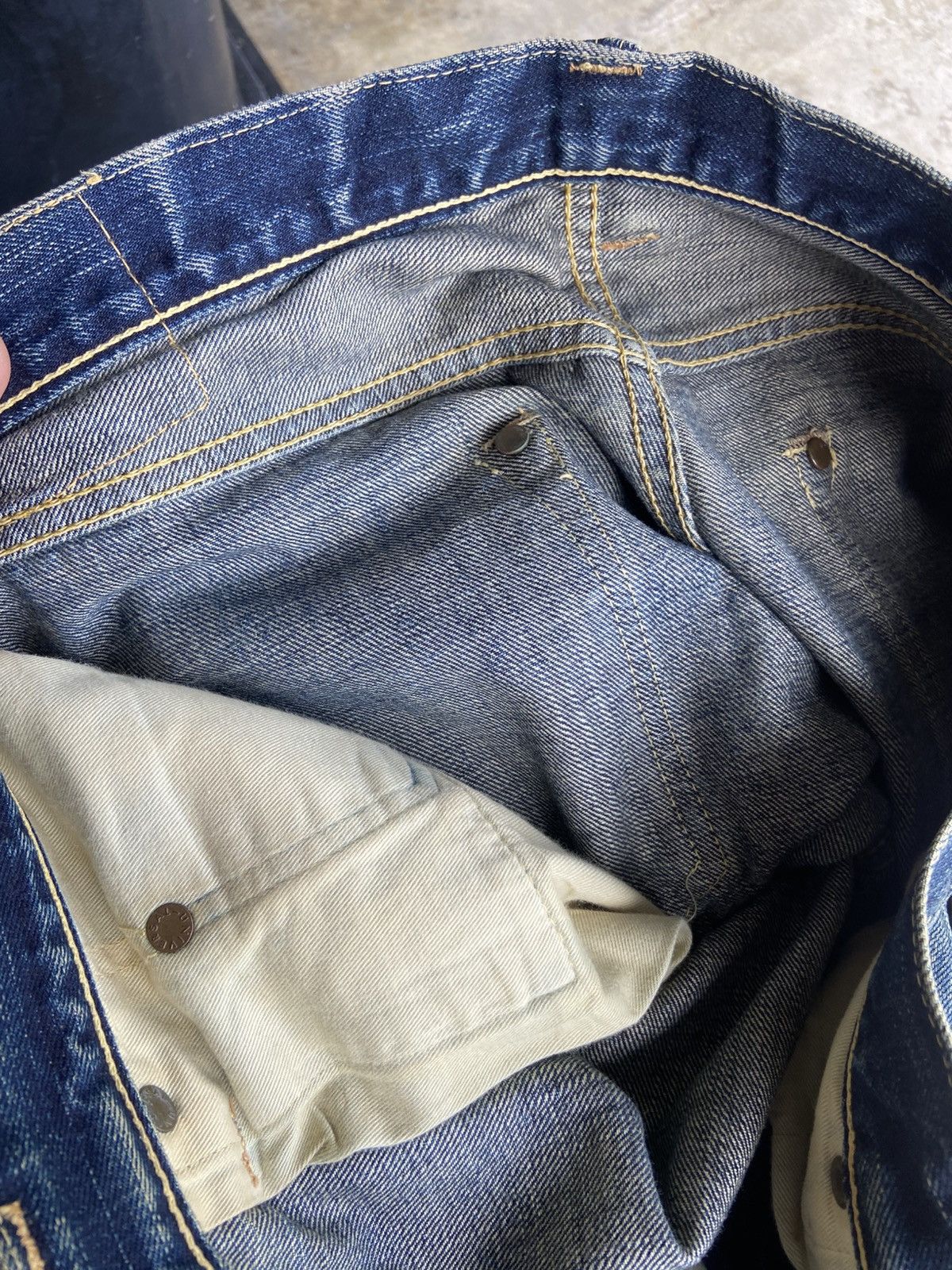 Eternal Vintage Eternal 811 Red Line Selvedge Heavy Distressed Big E Size US 36 / EU 52 - 15 Thumbnail