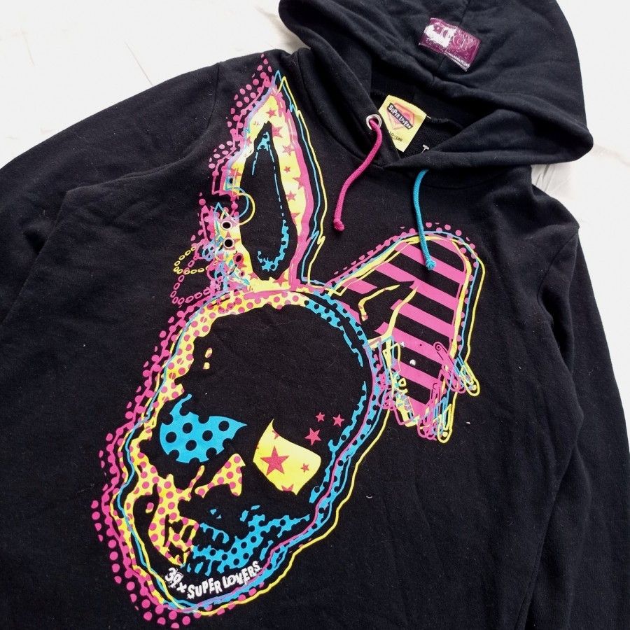 Japanese Brand × Seditionaries 39 x Super Lovers japan skull bunny hoodie pullover Size US L / EU 52-54 / 3 - 2 Thumbnail