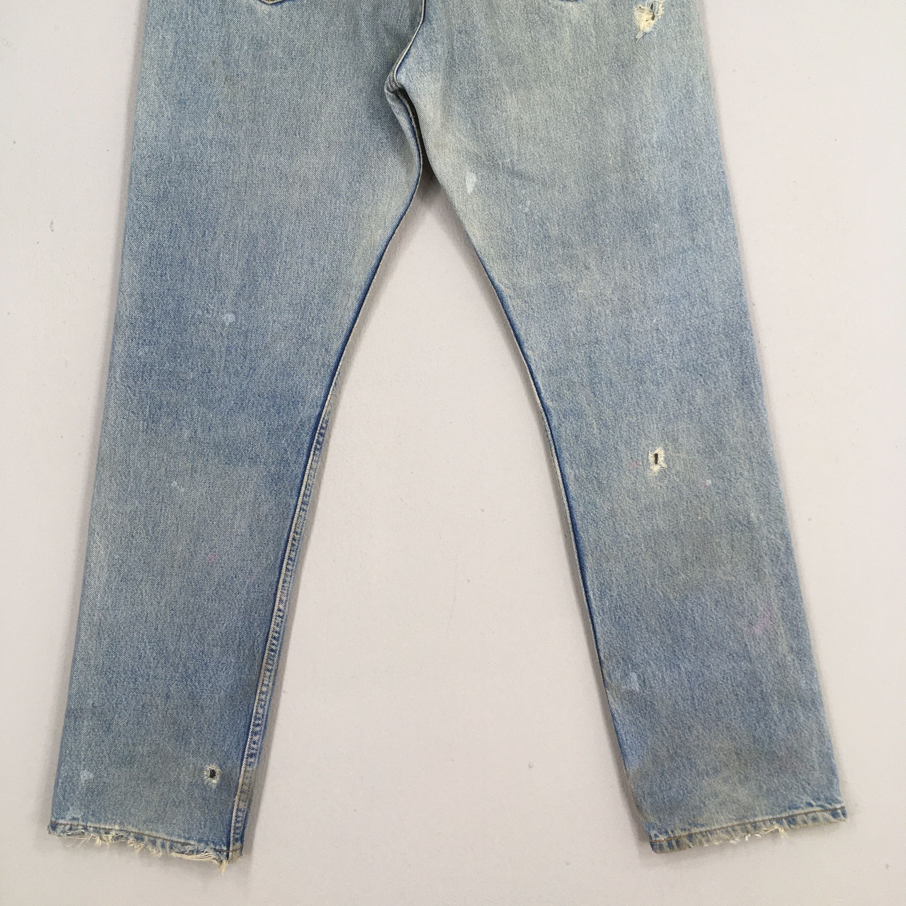Levi's Size 31x28.5 Vintage 90s Levi's 501 Distressed Jeans S1867 Size US 31 - 9 Thumbnail