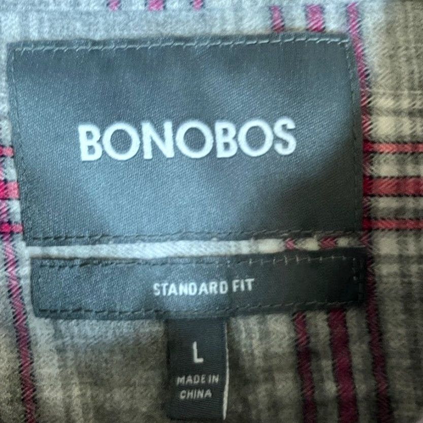 Bonobos Bonobos Shirt Mens Multicolored Plaid Standard Fit Button Down Stretch Large Size US L / EU 52-54 / 3 - 6 Thumbnail