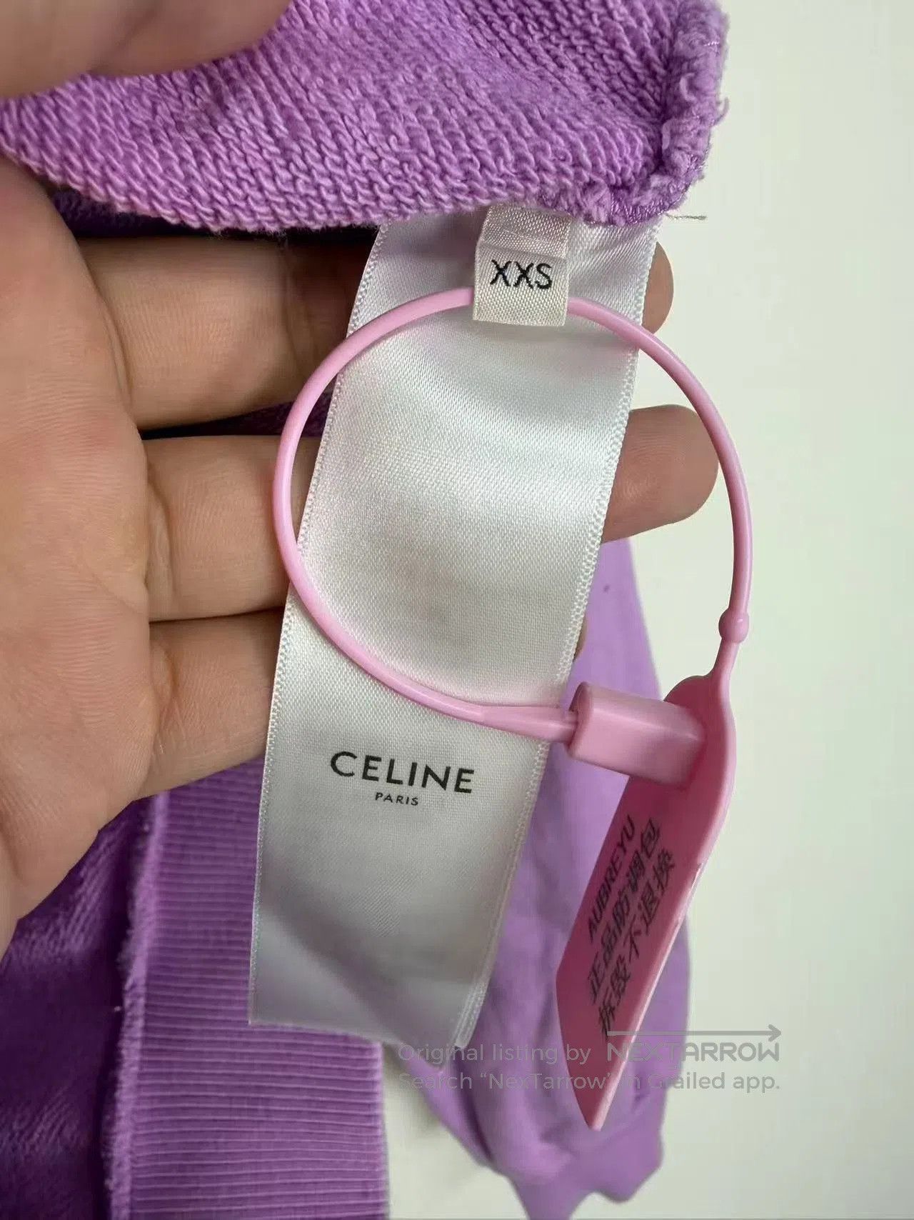 Celine Celine Purple Logo Hoodie XXS. Size XXS / US 00 / IT 34 - 4 Thumbnail