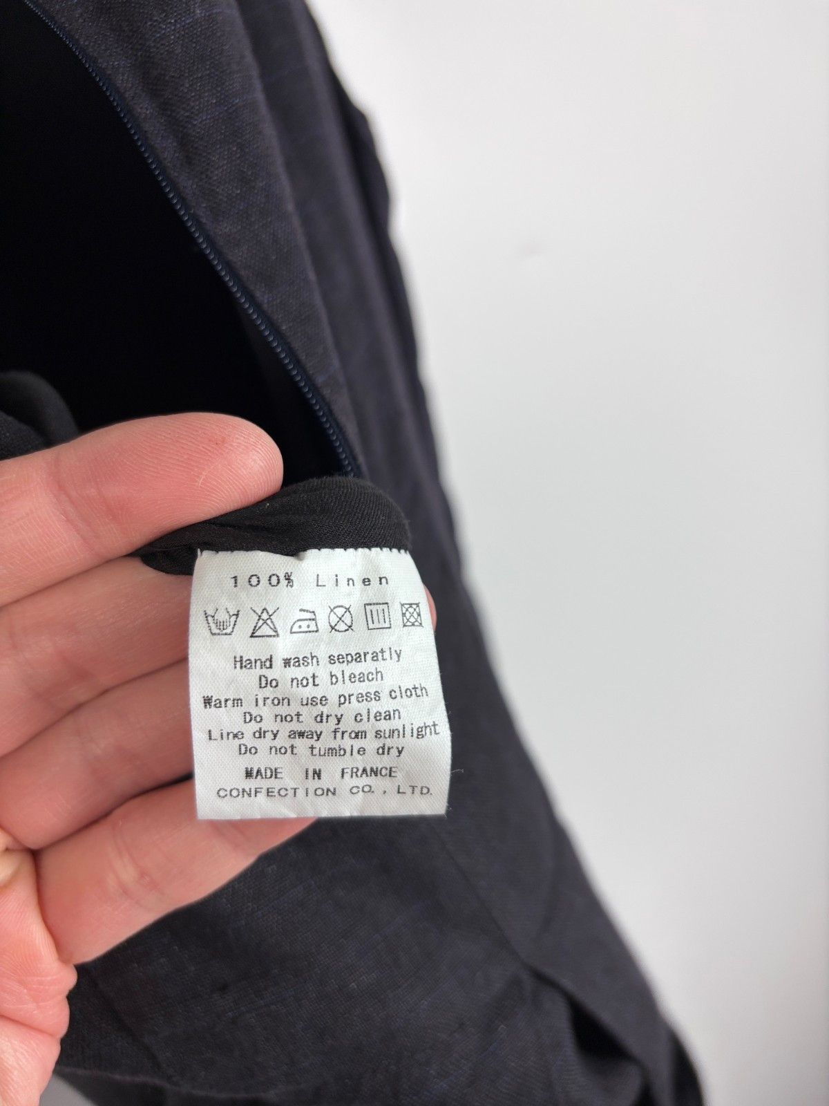 Garment Reproduction of Workers Garment Reproduction Of Workers Linen Dress Black Size ~S Size ONE SIZE - 10 Thumbnail