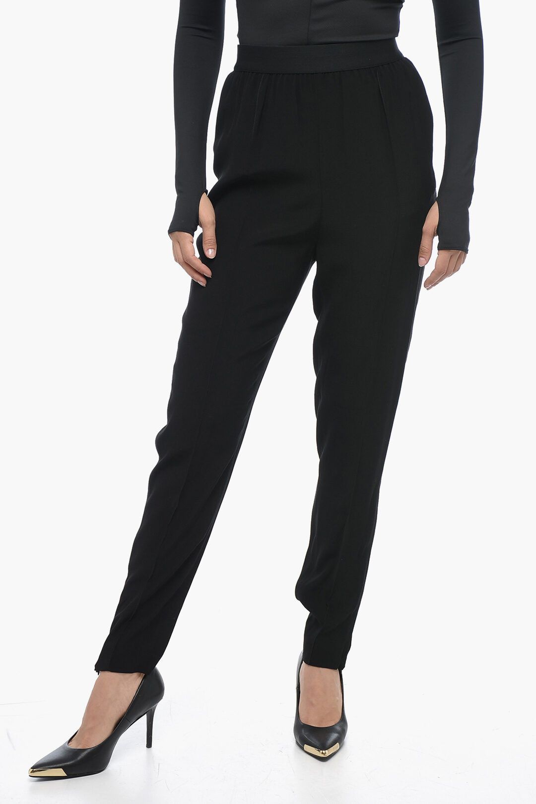 Maison Margiela og1mm1224 Tapered Fit Pant in Black Size 27" / US 4 / IT 40 - 1 Thumbnail