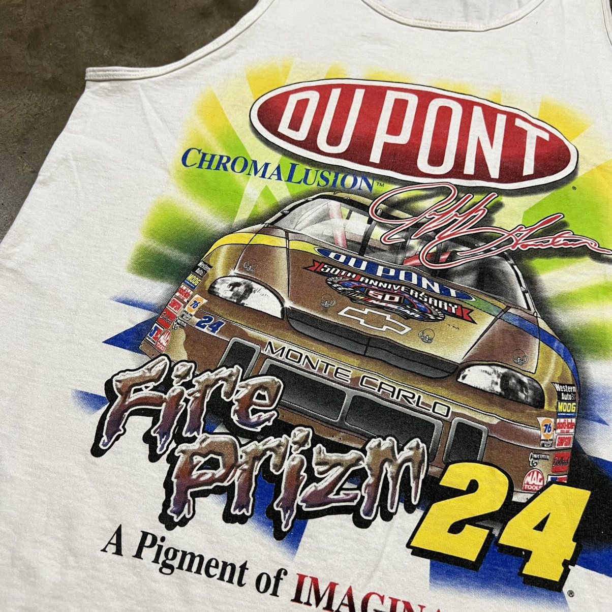 NASCAR Vintage 90s Jeff Gordon NASCAR Tank Top Chromalusion Racing Size US L / EU 52-54 / 3 - 4 Thumbnail