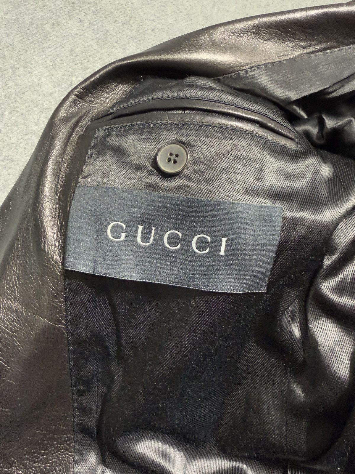 Gucci × Tom Ford Gucci By Tom Ford Lamb Leather Jacket Size US M / EU 48-50 / 2 - 6 Thumbnail