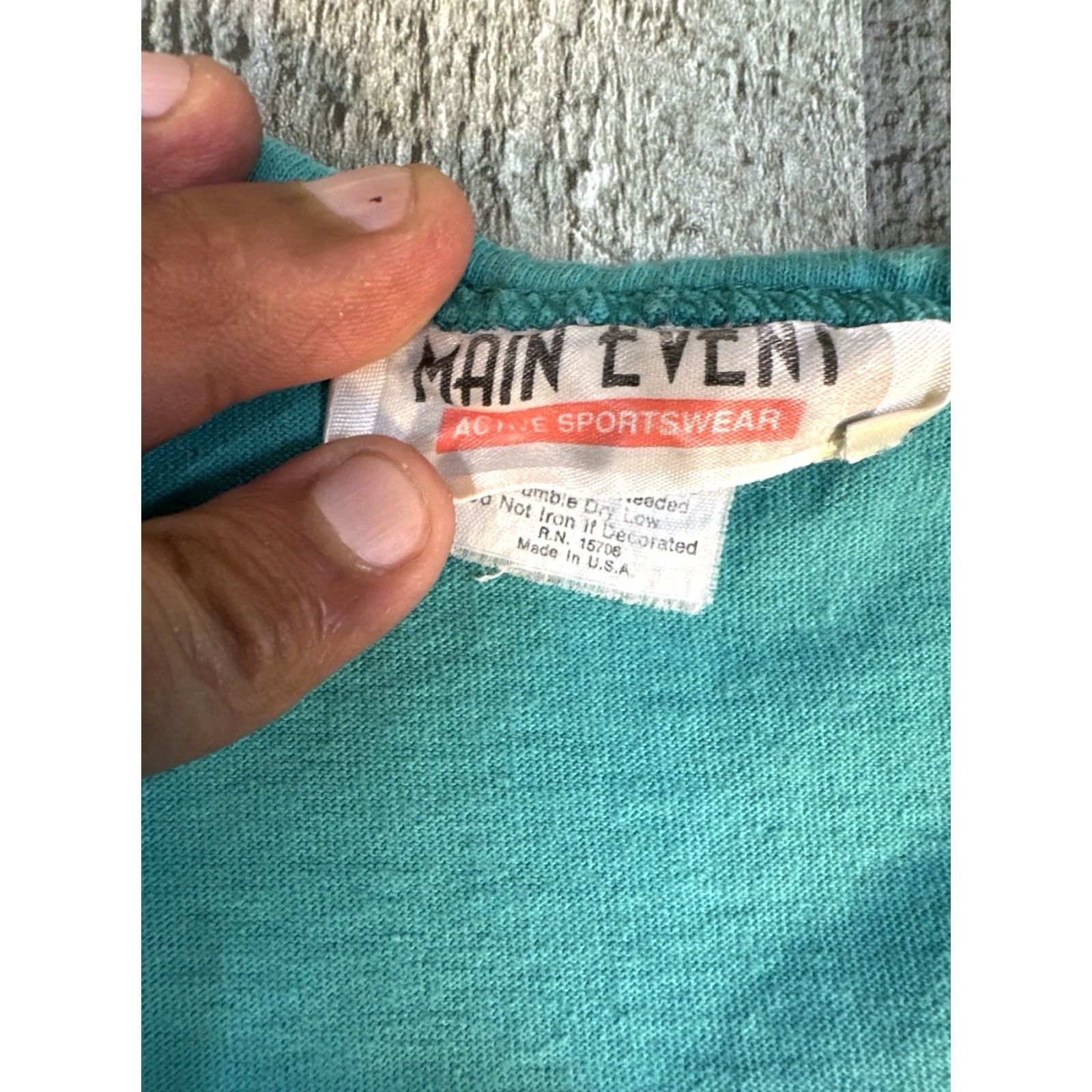 Vintage VINTAGE Moose Graphic Tank Top USA XL Main Event Cotton Teal 1989 Saugatuck Michigan Mens Size US XL / EU 56 / 4 - 4 Thumbnail