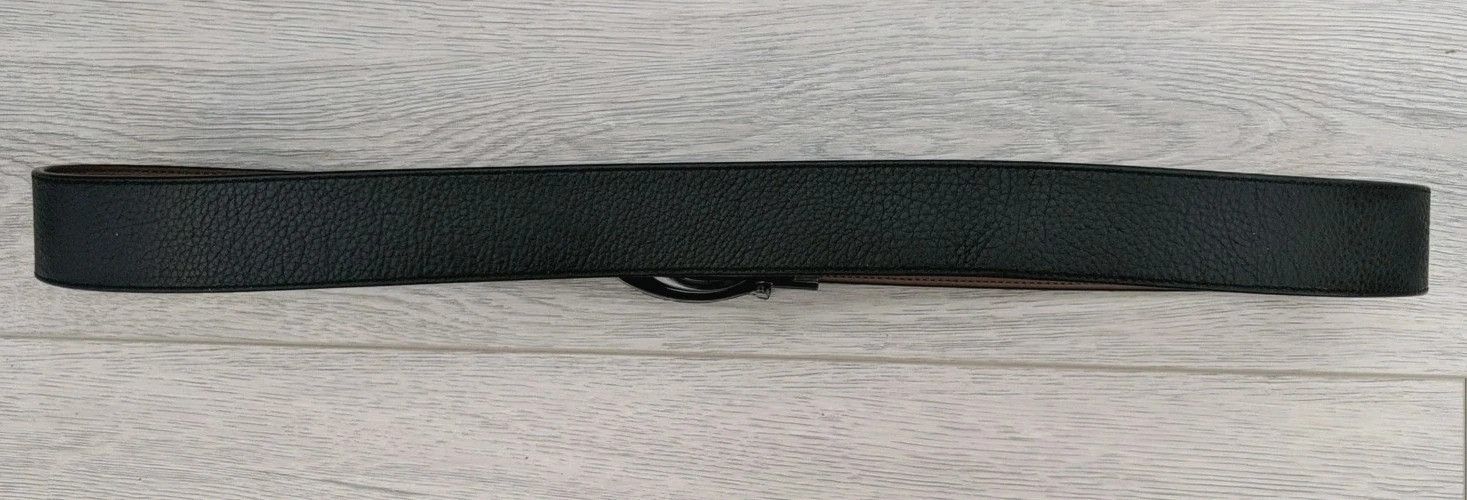 Coach Coach Men's Reversible Belt Plaque Black/Brown Leather Size 36 - 4 Thumbnail