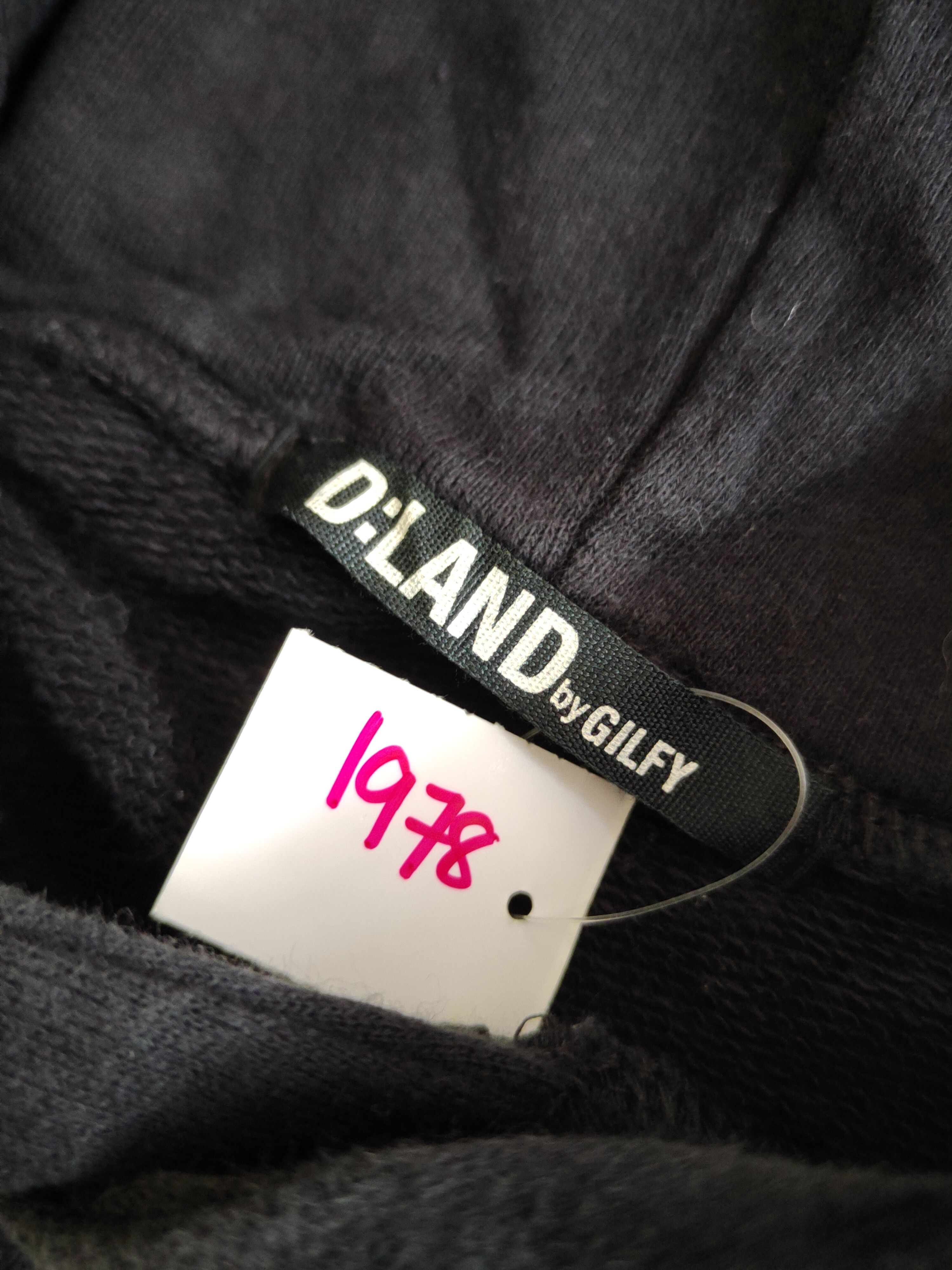 Japanese Brand DL D-Land Skull Black Hoodie Sweatshirts #1978 Size M / US 6-8 / IT 42-44 - 5 Thumbnail