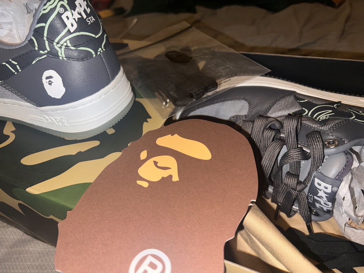 Bape Camo Bape Sta Low ‘Charcoal’ Size US 7 / EU 40 - 8 Thumbnail