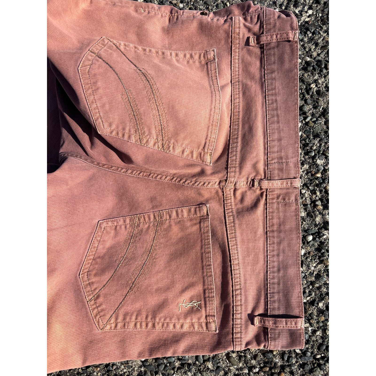 Yves Saint Laurent Vtg YSL Yves Saint Laurent Salmon pink faded pants 30x30 Size US 30 / EU 46 - 7 Thumbnail