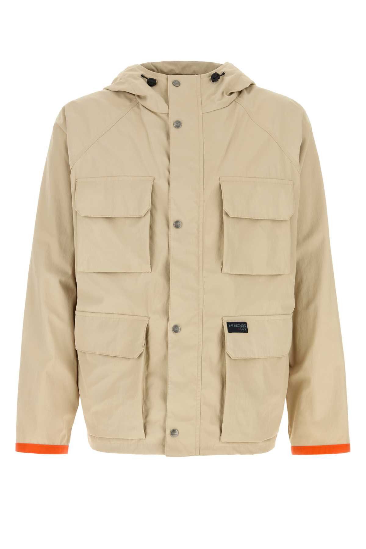 Fay Beige Nylon Windbreaker Size US L / EU 52-54 / 3 - 1 Thumbnail
