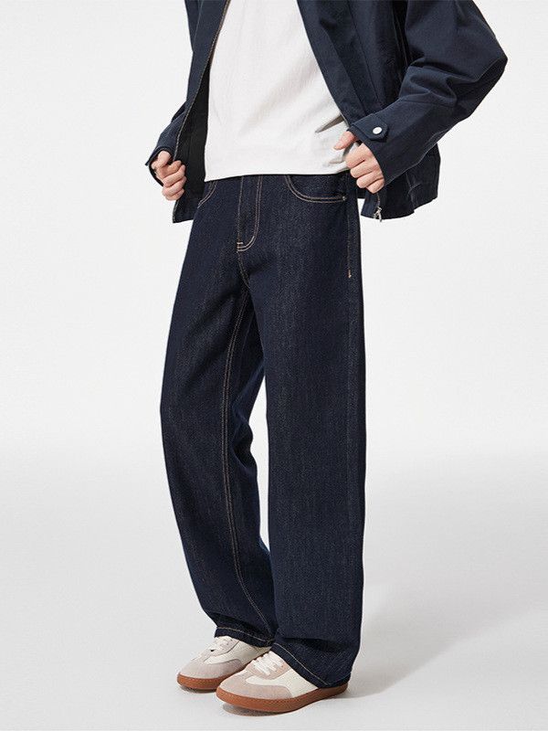 Japanese Brand American men's straight leg wide-leg high-street jeans Size US 32 / EU 48 - 1 Thumbnail