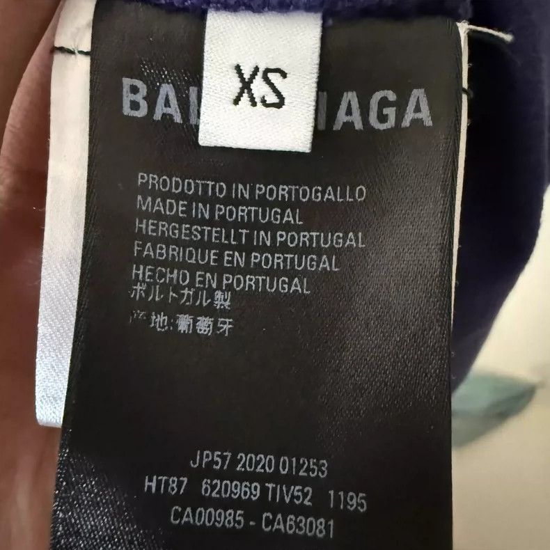 Balenciaga Balenciaga Blue Cola printed short sleeves 2505-Nextarrow Size US XS / EU 42 / 0 - 4 Thumbnail