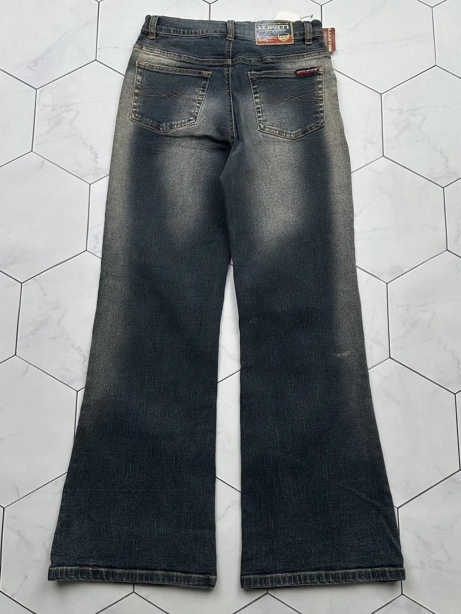 Japanese Brand Vintage Faded Flare Jeans (B602)E2 Size 25" / US 0 / IT 36 - 4 Thumbnail
