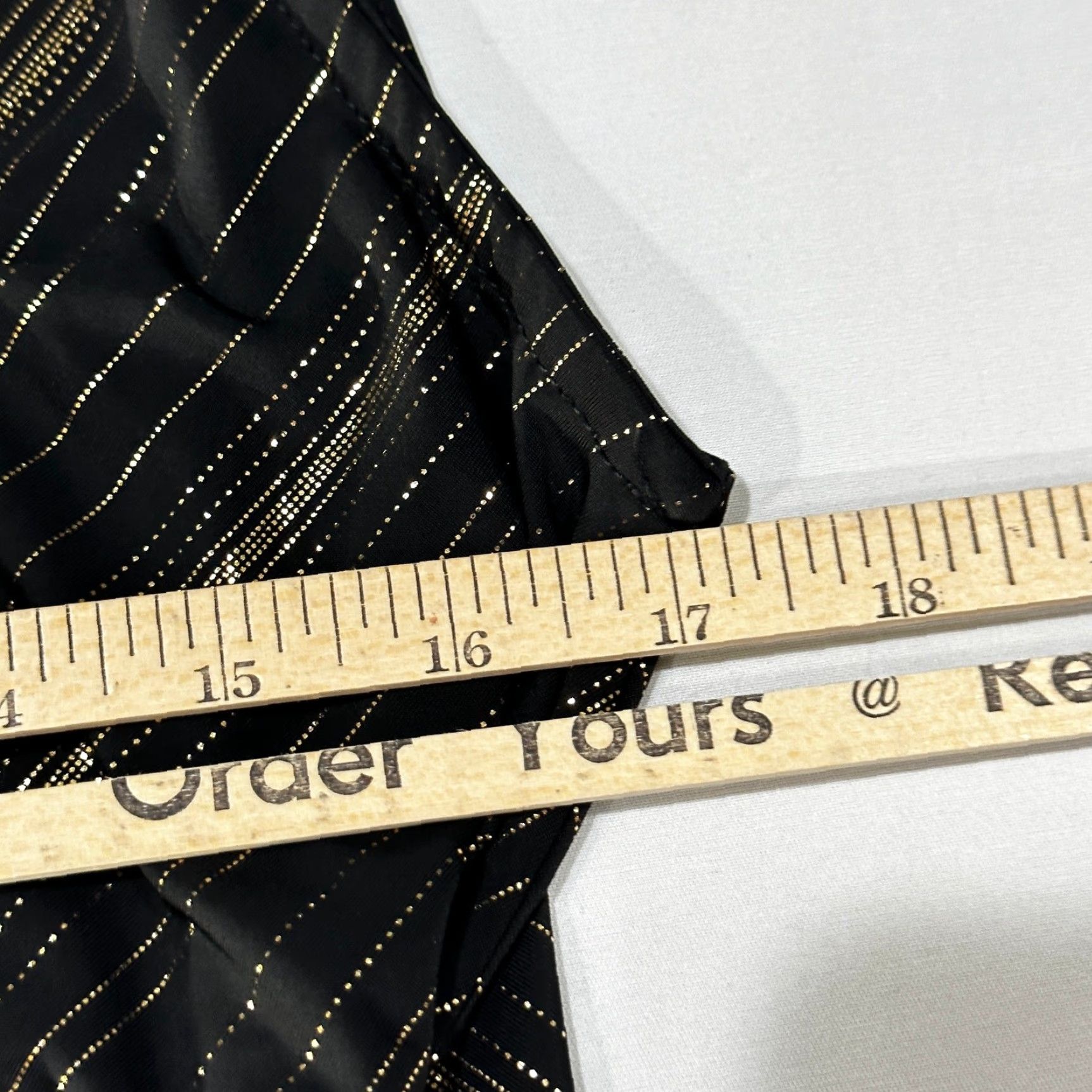 Vintage VINTAGE Spin Blouse Top Womens S Black Gold Striped Y2K Glam Grunge Made in USA Shirt/Top Womens S Black Gold Striped Y2K Glam Grunge USA Size S / US 4 / IT 40 - 7 Thumbnail