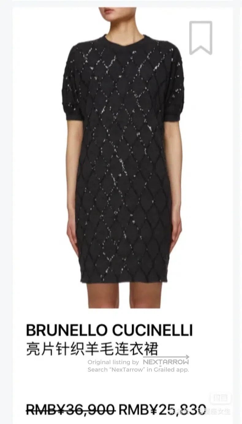 Brunello Cucinelli Brunello Cucinelli Wool Sequin Dress Size M / US 6-8 / IT 42-44 - 8 Thumbnail