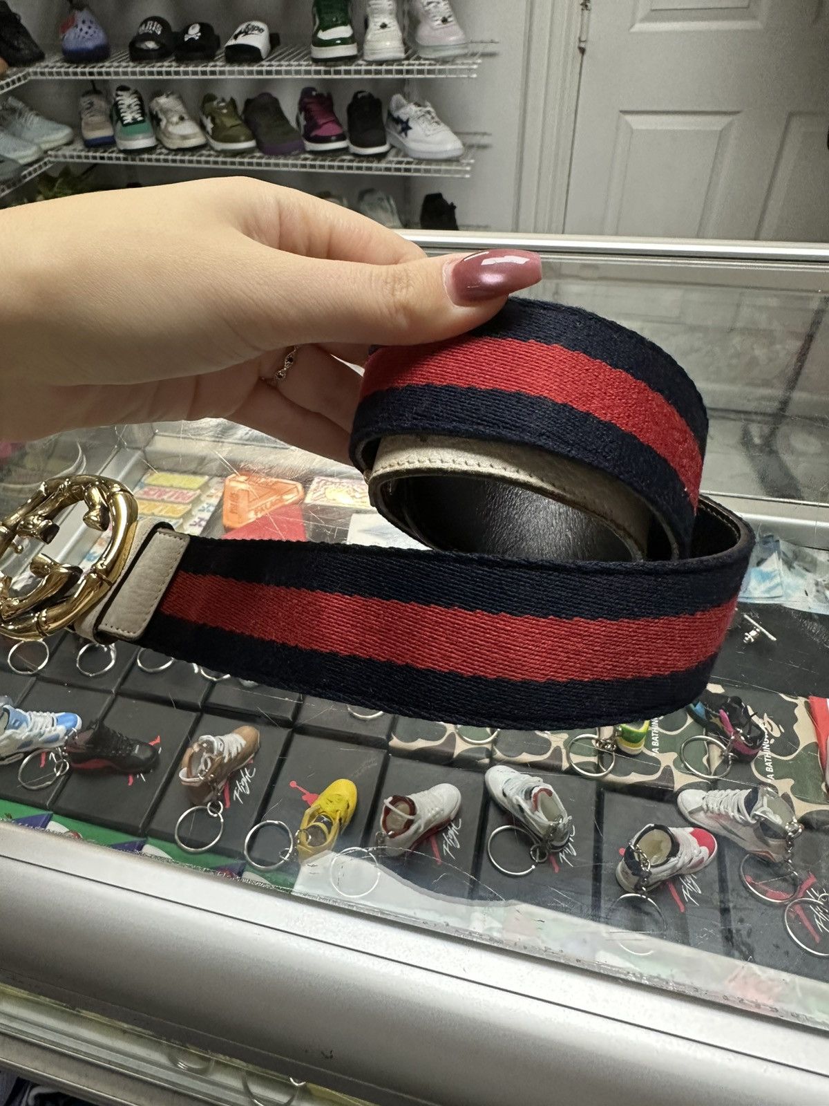 Gucci Gucci Gold Emblem Belt Size ONE SIZE - 2 Thumbnail