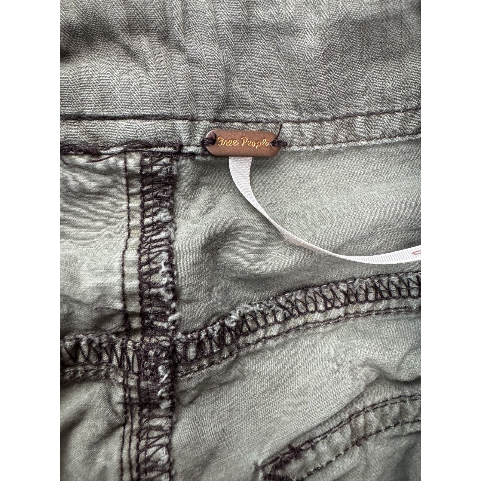 Free People Free People The Thing Is Low Rise Utility Cargo Pants Gray 0 Size 25" / US 0 / IT 36 - 10 Thumbnail