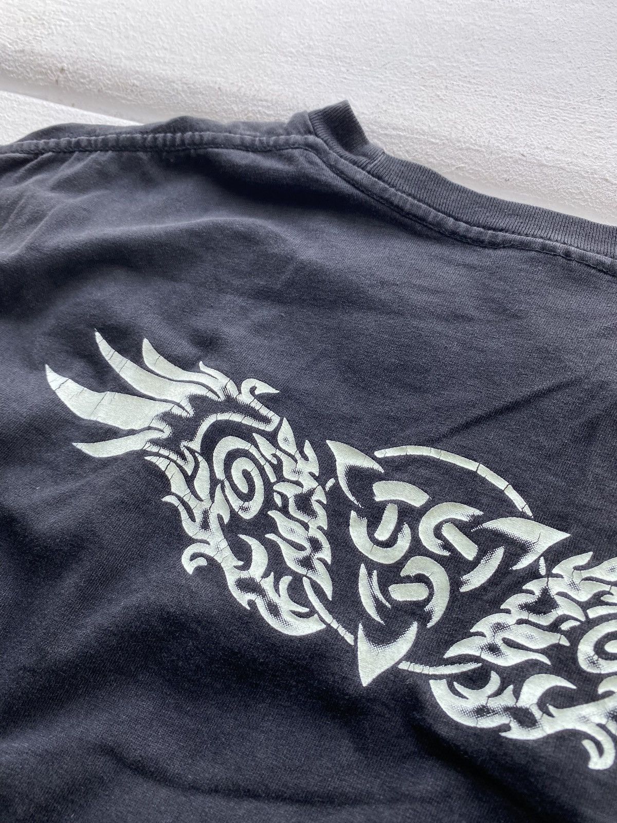 Japanese Brand × Vintage 90s🔥VNTG TATTOO TRIBAL JAPANESE ART GOTHIC OPIUM TEE PUNK Size US L / EU 52-54 / 3 - 9 Thumbnail
