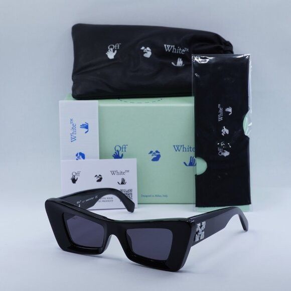 Off-White Off-White OERI027 ACCRA 1007 Sunglasses - Black Size ONE SIZE - 11 Thumbnail