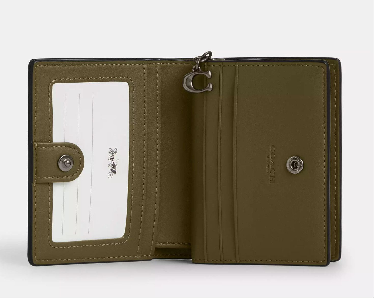 Coach Snap Wallet With Patchwork And Snake Print CCL77 Size ONE SIZE - 6 Thumbnail