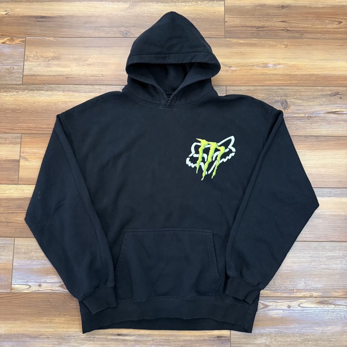 Fox Racing Monster Energy Fox Racing Black Pullover Hoodie Sweatshirt Size US L / EU 52-54 / 3 - 2 Thumbnail
