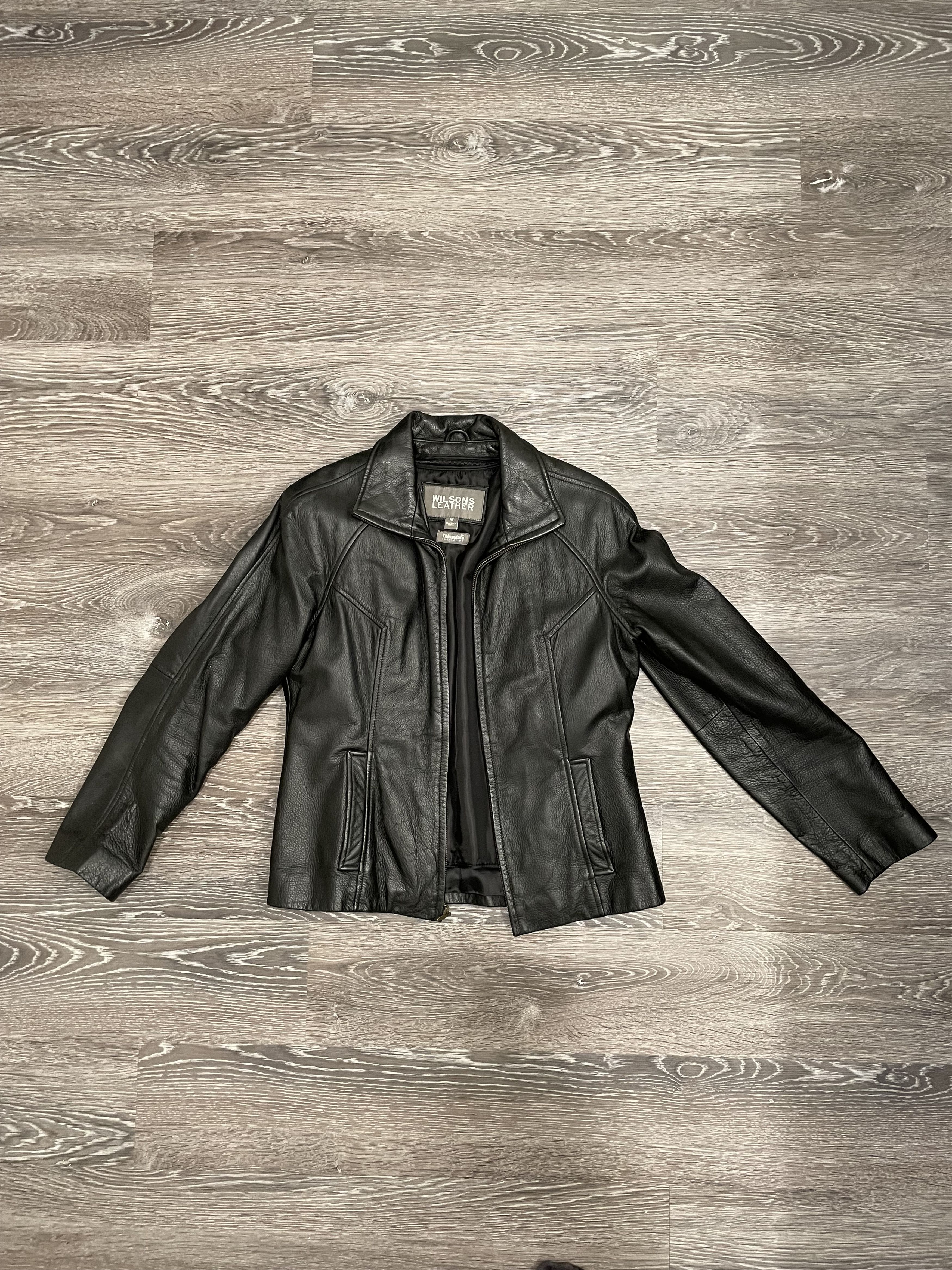 Wilsons Leather Black leather jacket Size M / US 6-8 / IT 42-44 - 6 Thumbnail