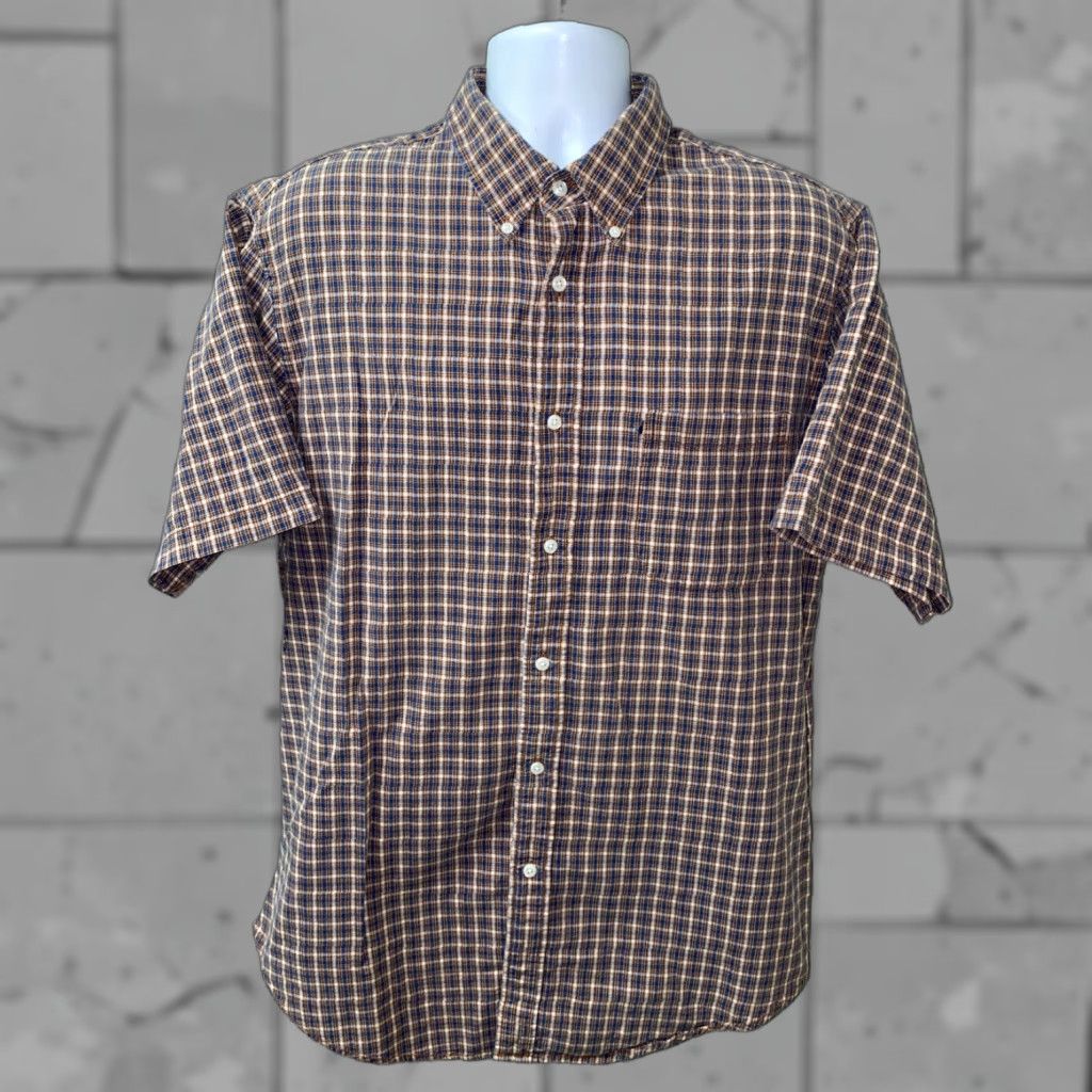 Ralph Lauren Ralph Lauren Mens Short Sleeve Plaid Cotton Shirt XL Multicolor Casual Button-Up Size US XL / EU 56 / 4 - 1 Thumbnail
