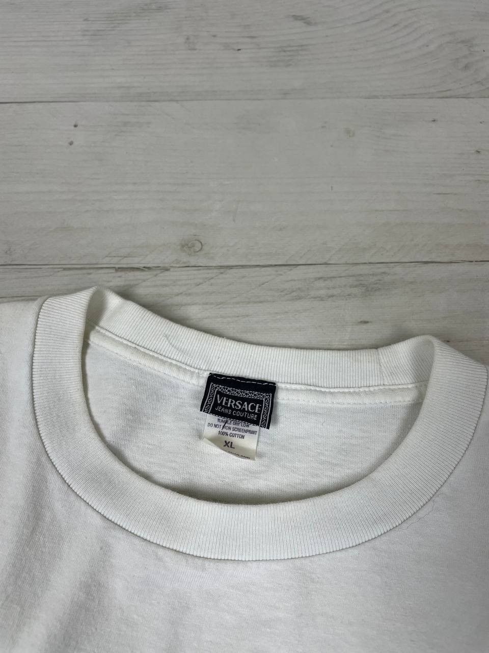 Versace Jeans Couture Vintage Versace Jeans Couture T Shirt 90s Big Logo Luxury Size US XL / EU 56 / 4 - 7 Thumbnail