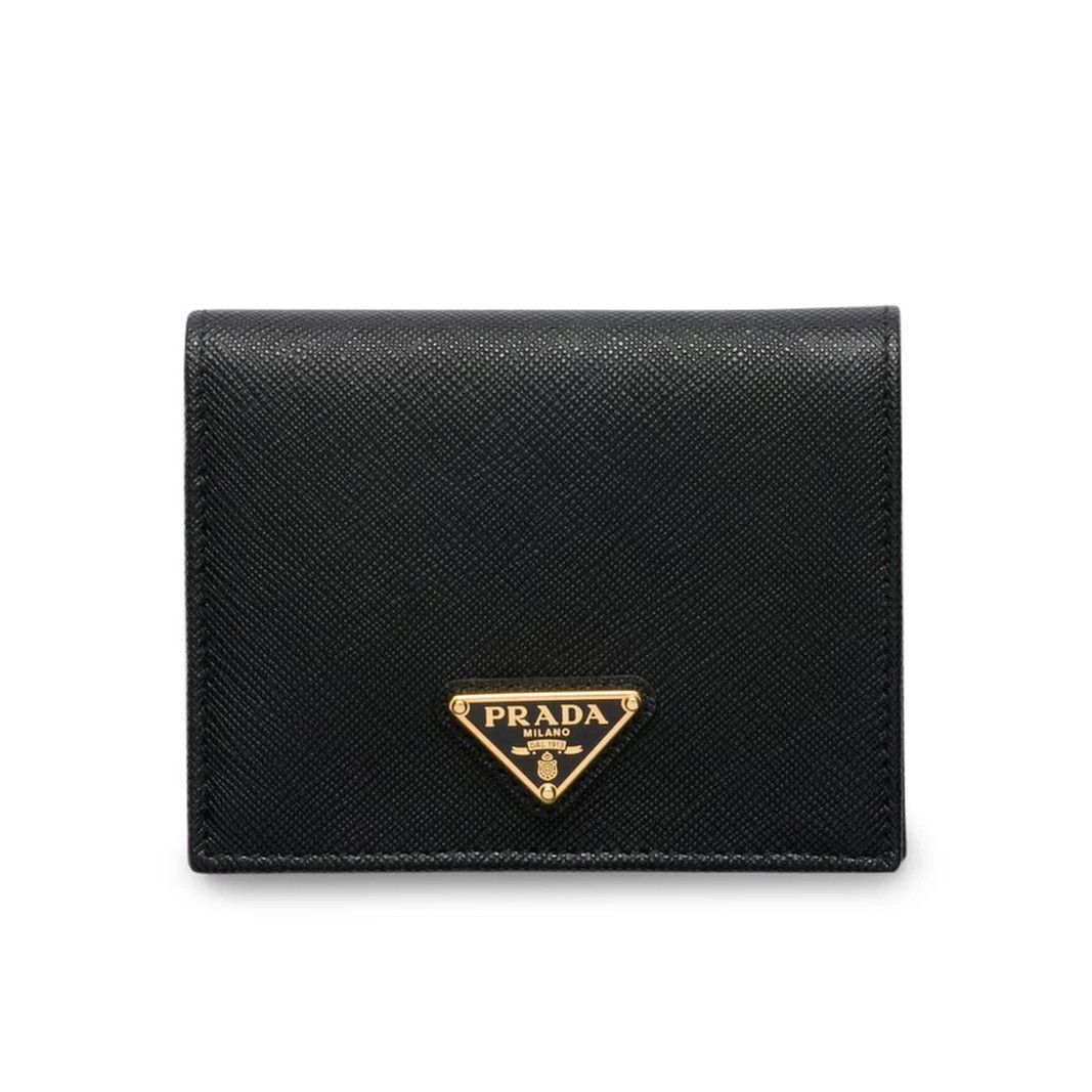 Prada PRADA Black Saffiano Leather Small Wallet New & Authentic Size ONE SIZE - 1 Thumbnail