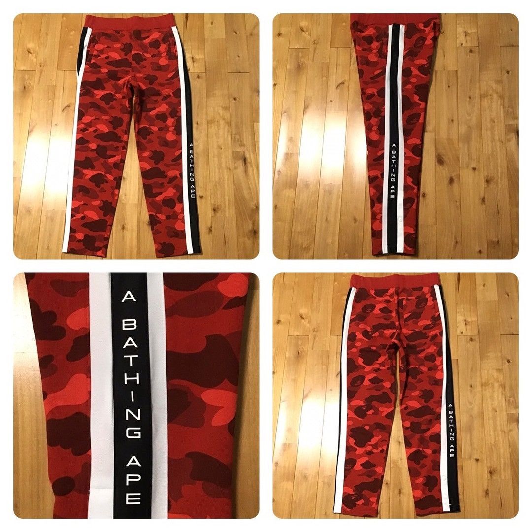 Bape BAPE Red camo sweat pants a bathing ape ★size M Size US 32 / EU 48 - 1 Thumbnail