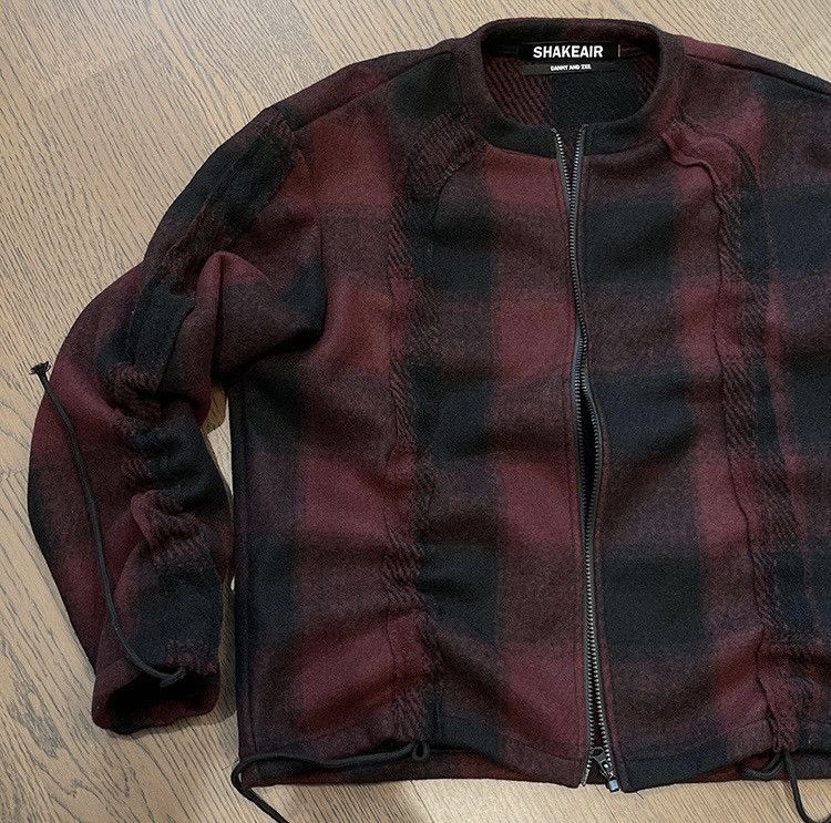 Japanese Brand × Vintage Retro outdoor fashion plaid check ruched jacket Size US XL / EU 56 / 4 - 7 Thumbnail