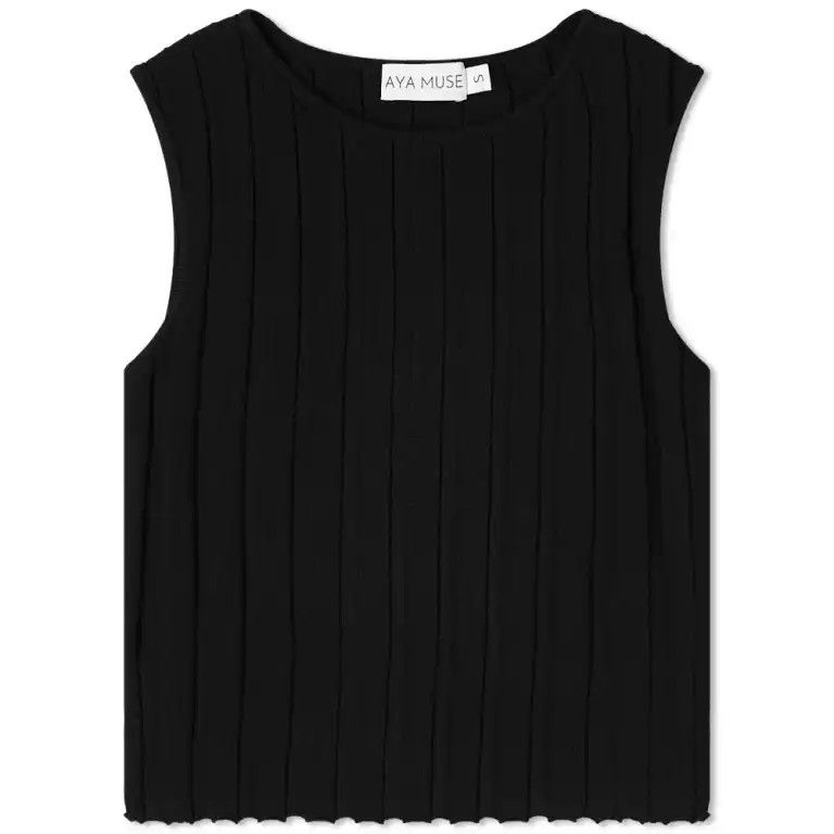 image of Aya Muse O1Mle0424 Emerald Top In Black, Women's (Size Medium)
