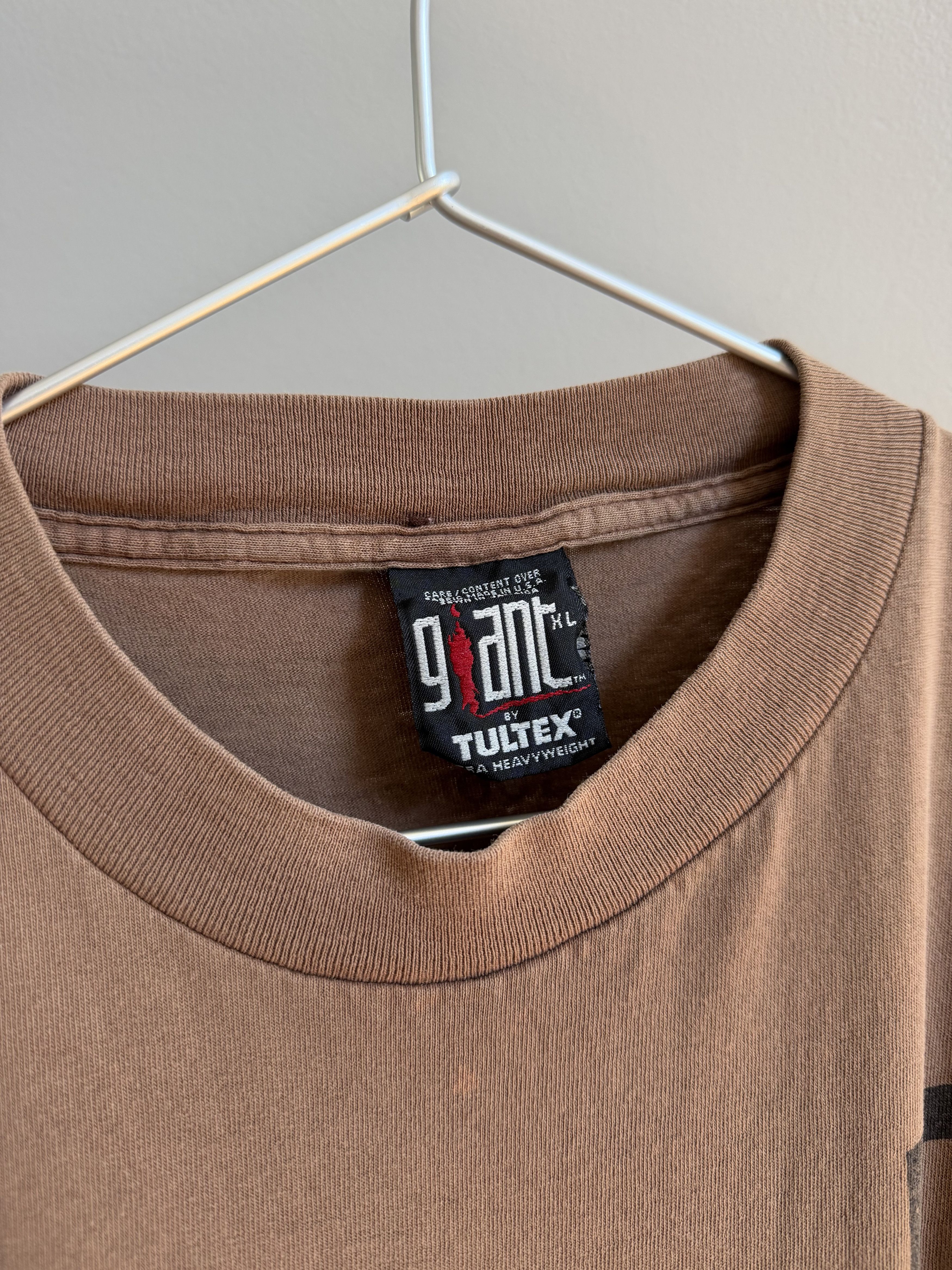 Vintage 1990's Faded Brown TOOL Spiral T-Shirt Size US XL / EU 56 / 4 - 2 Thumbnail