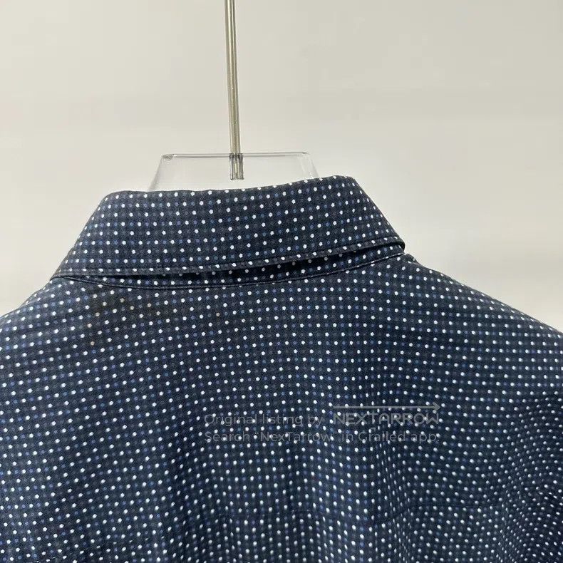 Ermenegildo Zegna Ermenegildo Zegna size 41 Deep Blue Polka Dot Printed Long Size US XL / EU 56 / 4 - 5 Thumbnail