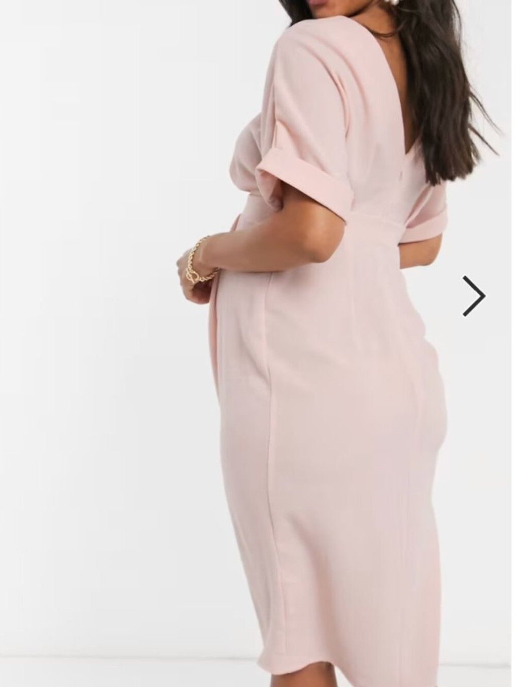 Asos NWT ASOS Maternity Wiggle Floral Midi Dress 6 Size M / US 6-8 / IT 42-44 - 2 Thumbnail
