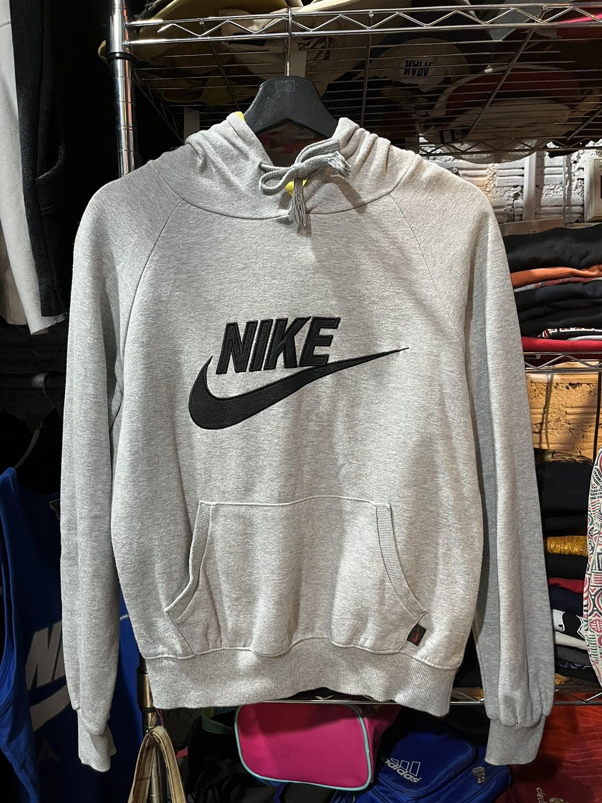 Nike Nike Big Swoosh Sweatshirt Hoodie 90s Size US S / EU 44-46 / 1 - 1 Thumbnail