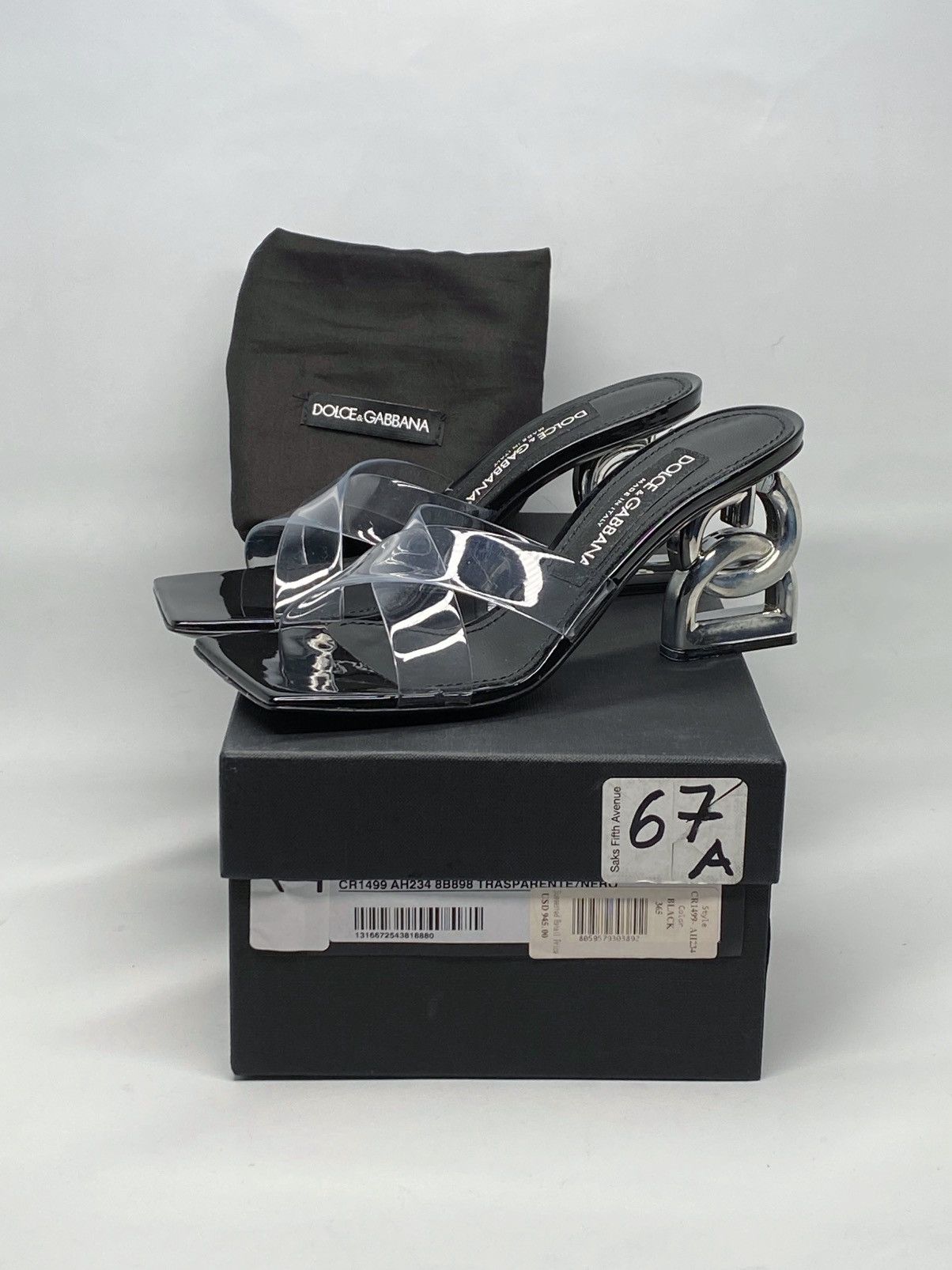 Dolce & Gabbana Dolce&Gabbana DG Heel PVC Mules side 36.5 Size US 6.5 / IT 36.5 - 12 Thumbnail
