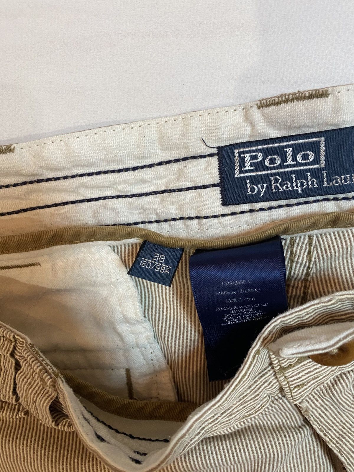 Polo Ralph Lauren Vintage Polo Ralph Lauren baggy cargo y2k striped shorts Size US 36 / EU 52 - 5 Thumbnail