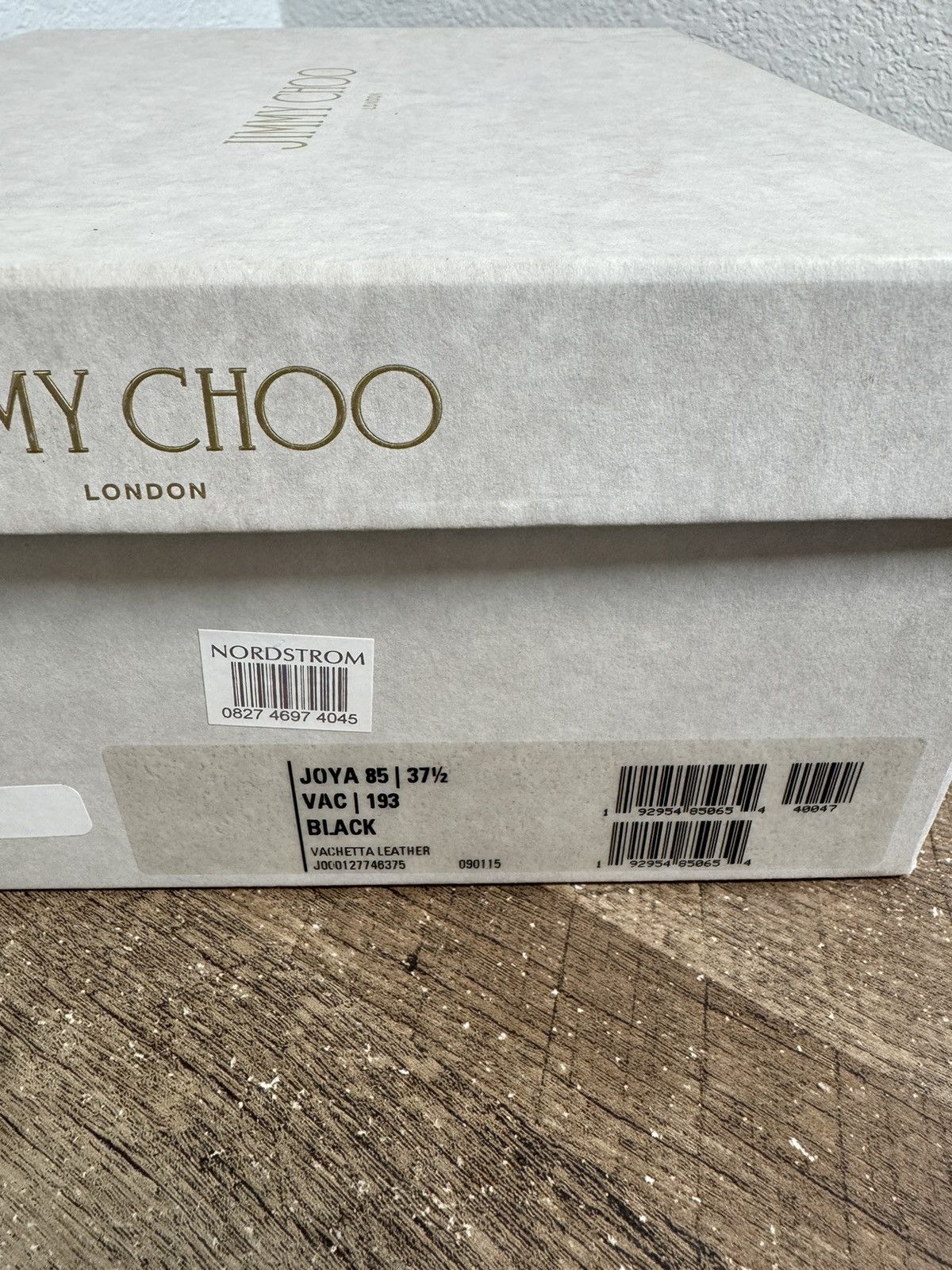 Jimmy Choo $795 Jimmy Choo "Joya" black leather heel 37.5EUR/ 7.5 Size US 7.5 / IT 37.5 - 11 Thumbnail